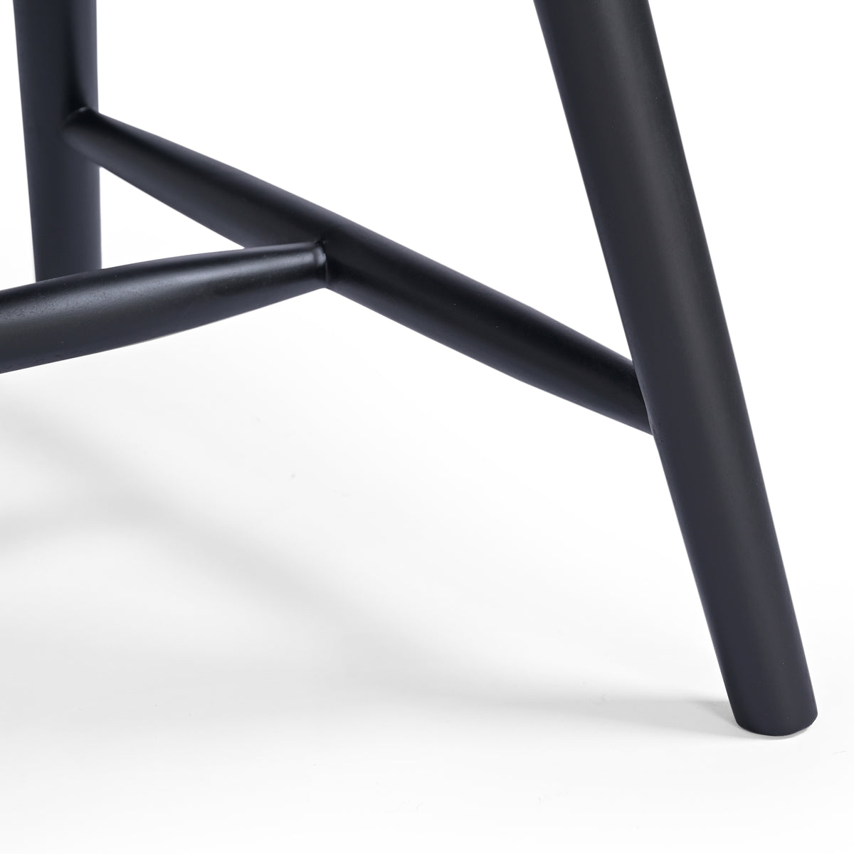 Mori Solid Mango Wood Dining Chair Black