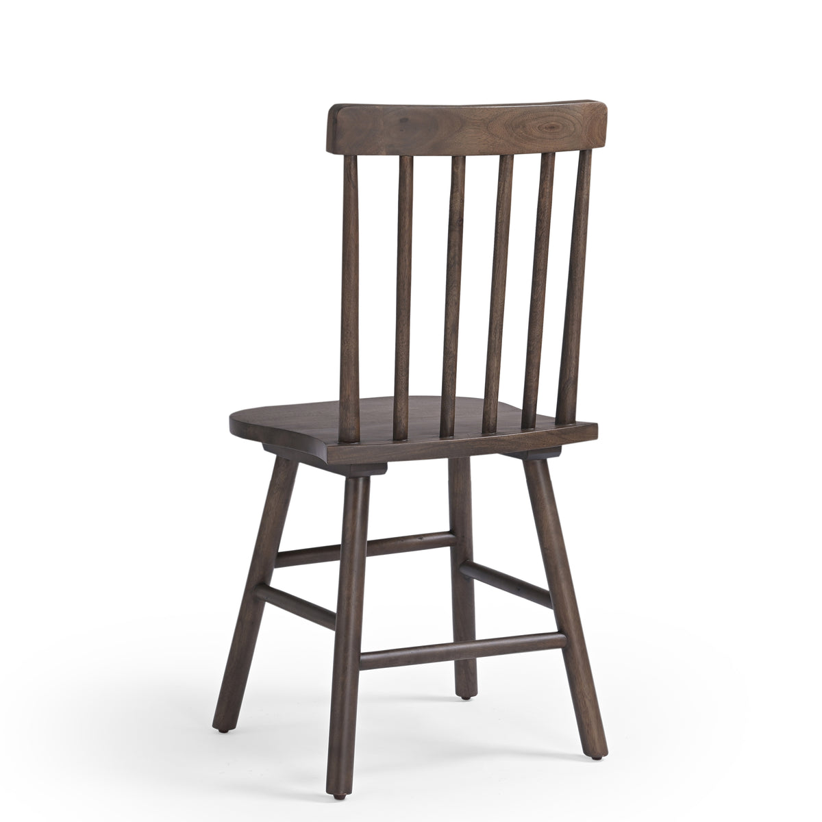 Elka Solid Mango Wood Dining Chair Brown