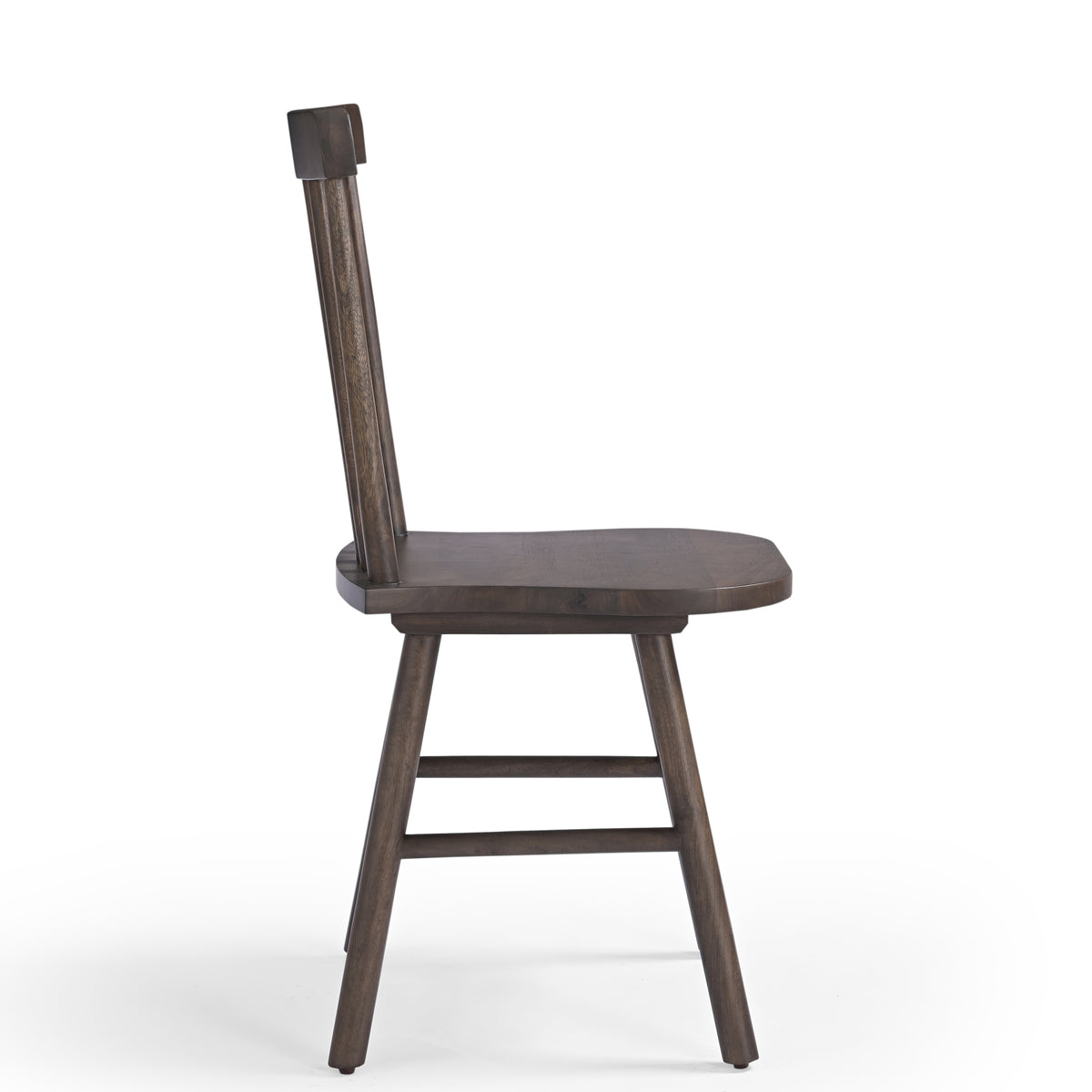 Elka Solid Mango Wood Dining Chair Brown