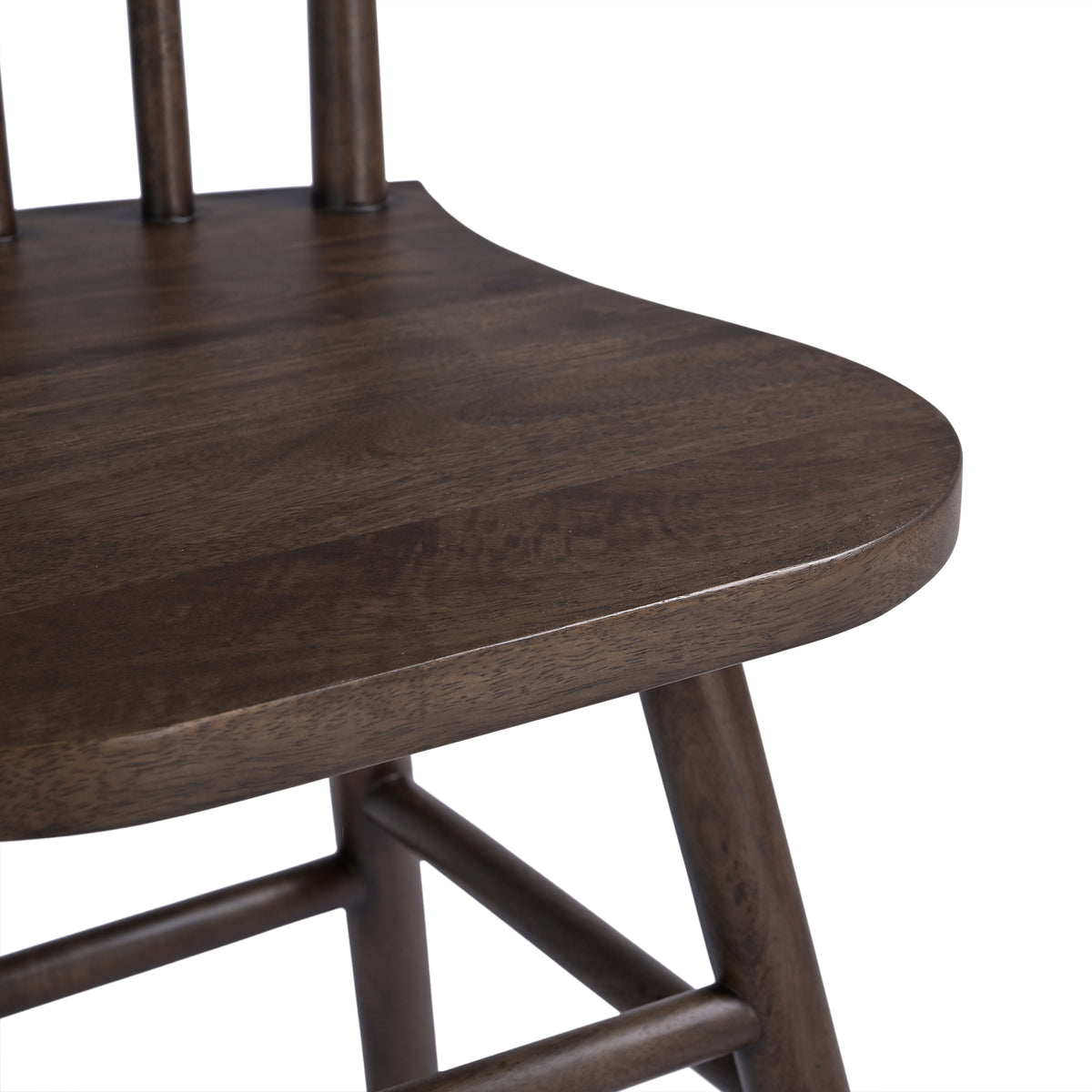 Elka Solid Mango Wood Dining Chair Brown