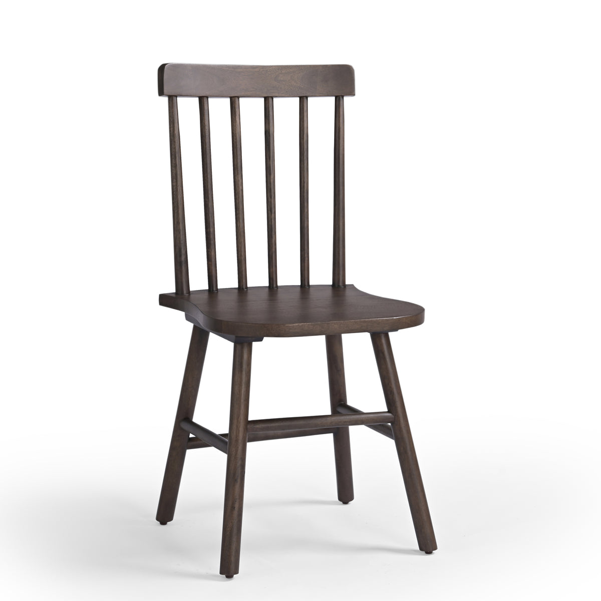 Elka Solid Mango Wood Dining Chair Brown