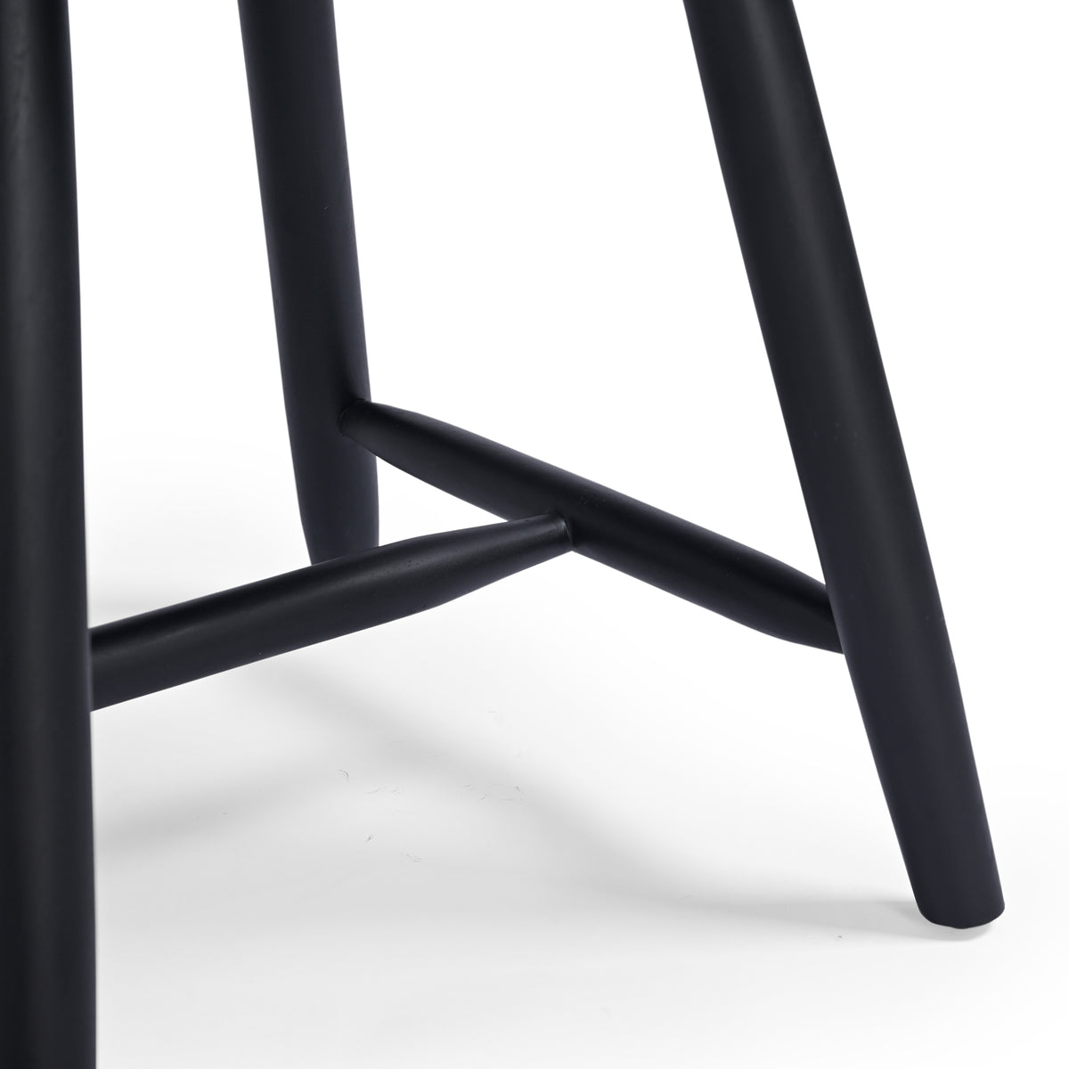 Olivia Solid Mango Wood Dining Chair Black