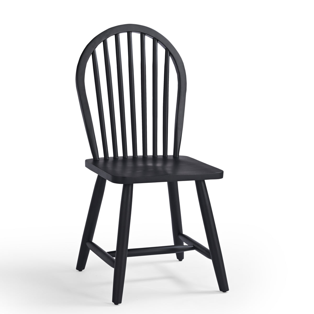 Olivia Solid Mango Wood Dining Chair Black