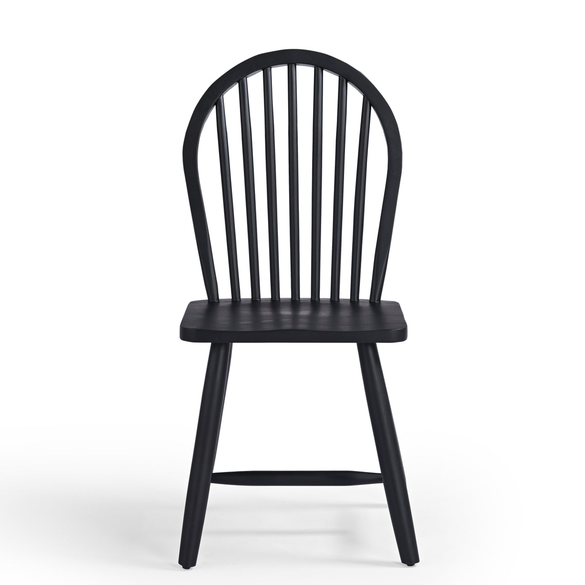 Olivia Solid Mango Wood Dining Chair Black