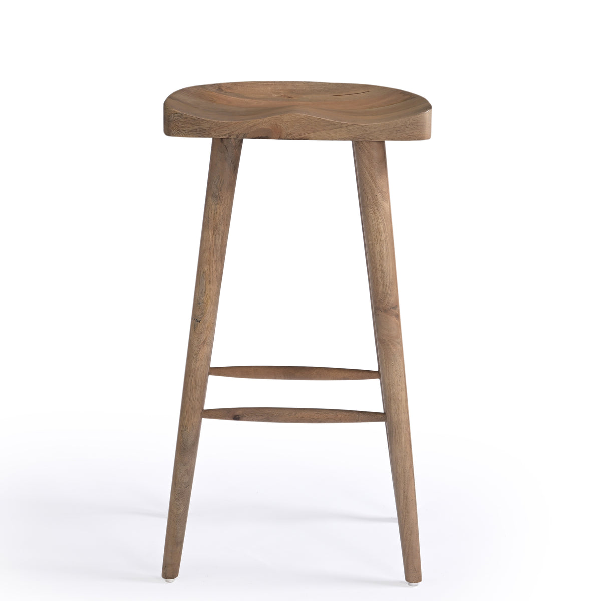 Selma Solid Mango Wood Bar Stool Natural
