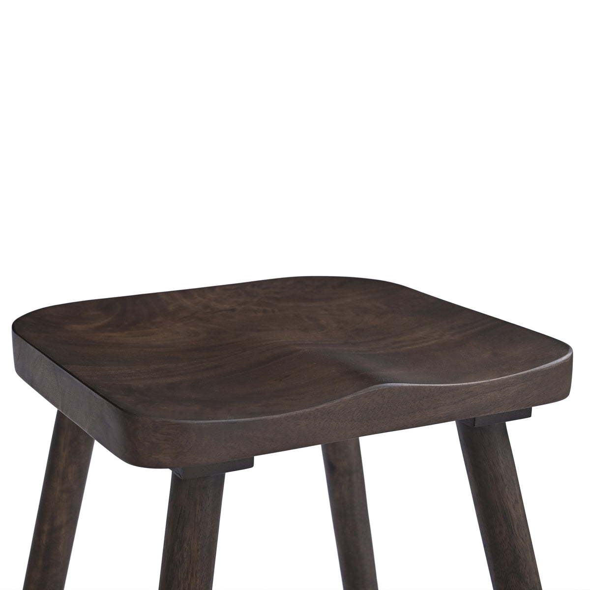 Kigi Solid Mango Wood Kitchen Stool Natural