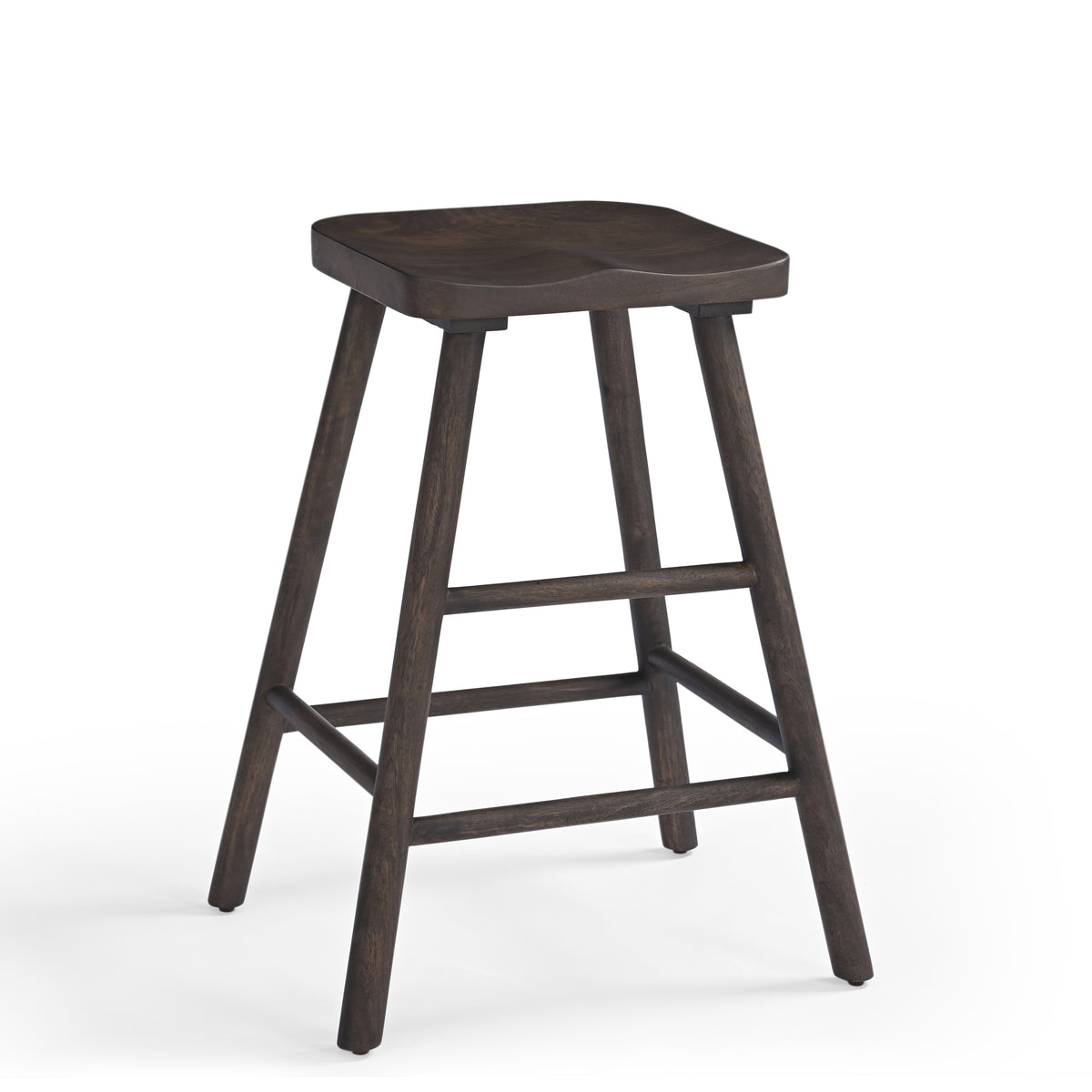 Kigi Solid Mango Wood Kitchen Stool Natural
