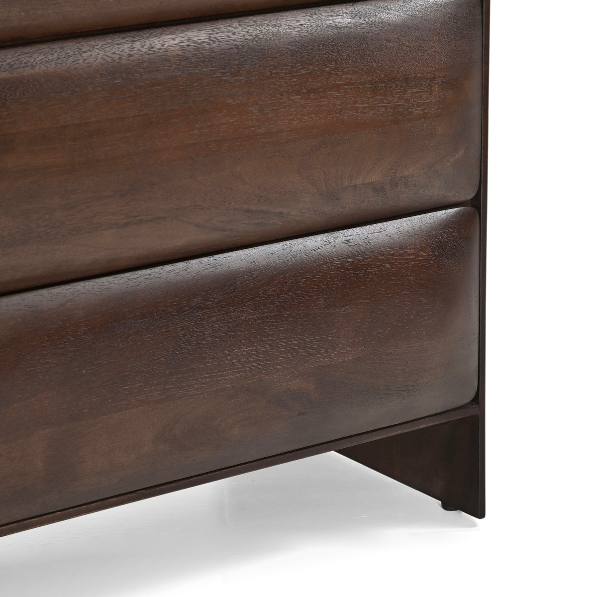 Verona Solid Mango Wood 6 Drawer Chest in Dark Brown