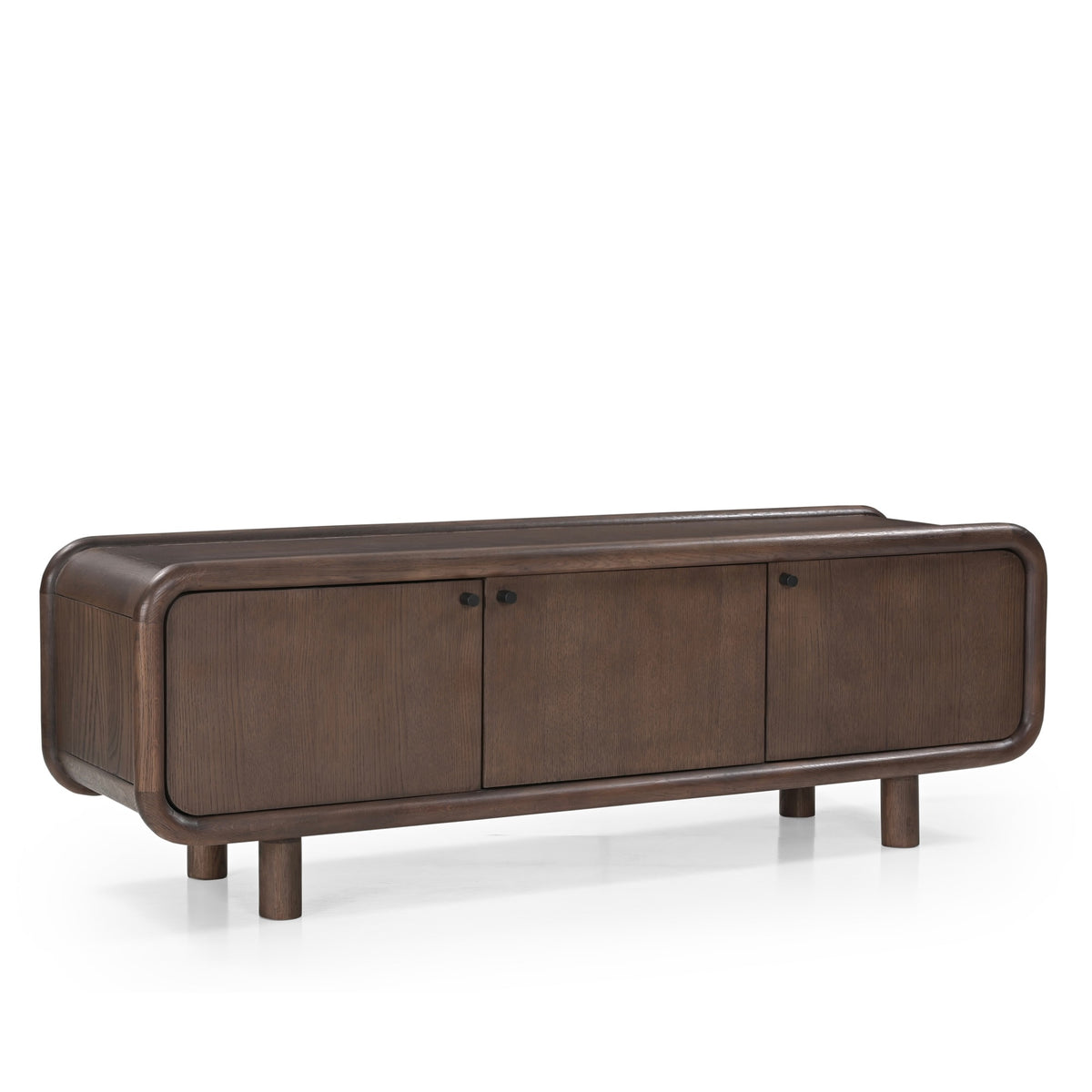 Koda Oak Wood TV stand in Dark Brown (150cm)