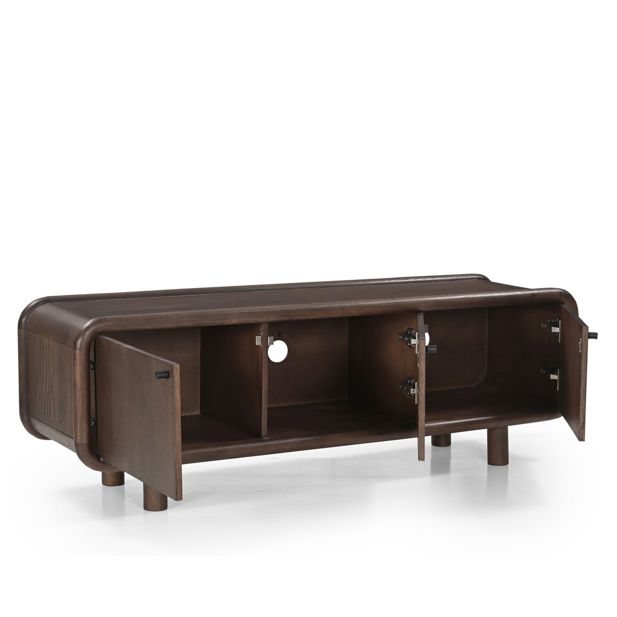Koda Oak Wood TV stand in Dark Brown (150cm)