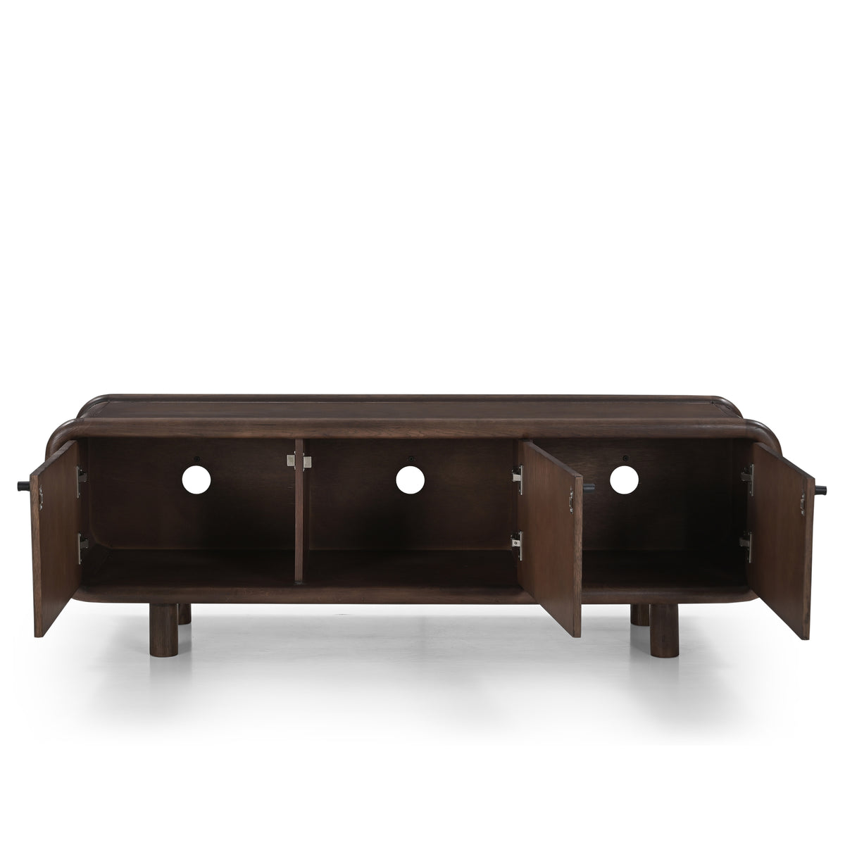 Koda Oak Wood TV stand in Dark Brown (150cm)