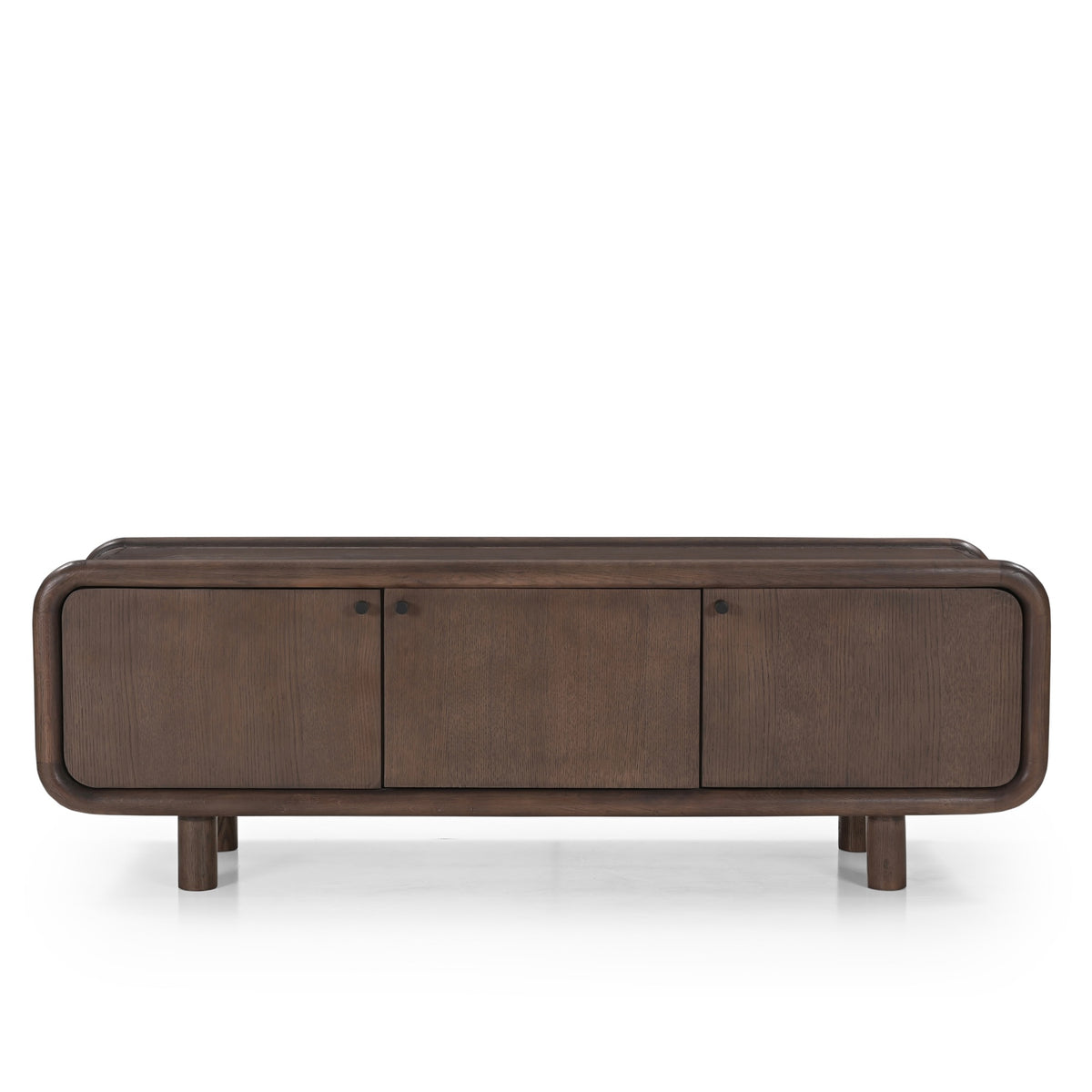 Koda Oak Wood TV stand in Dark Brown (150cm)