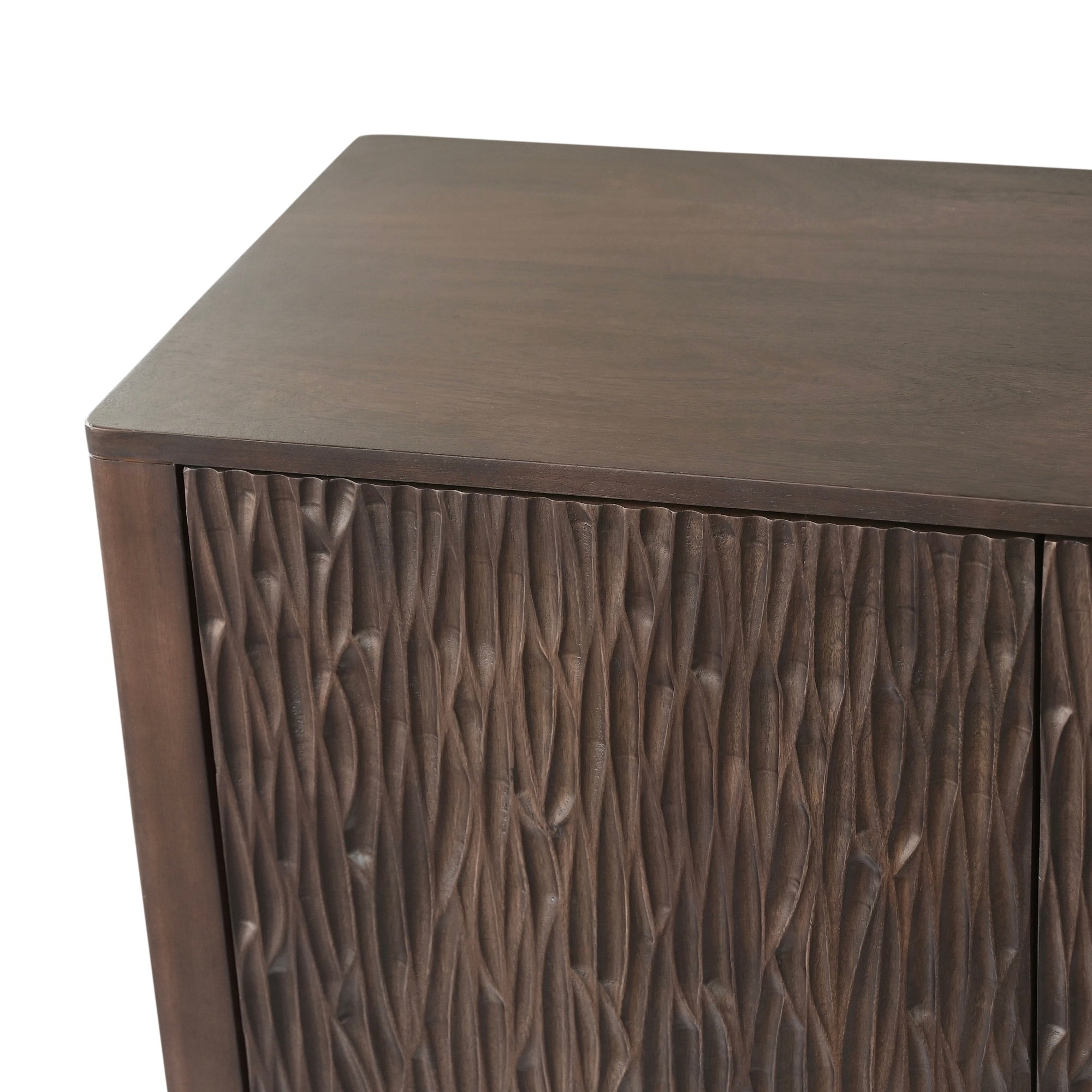 Nao Solid Mango Wood Sideboard in Walnut