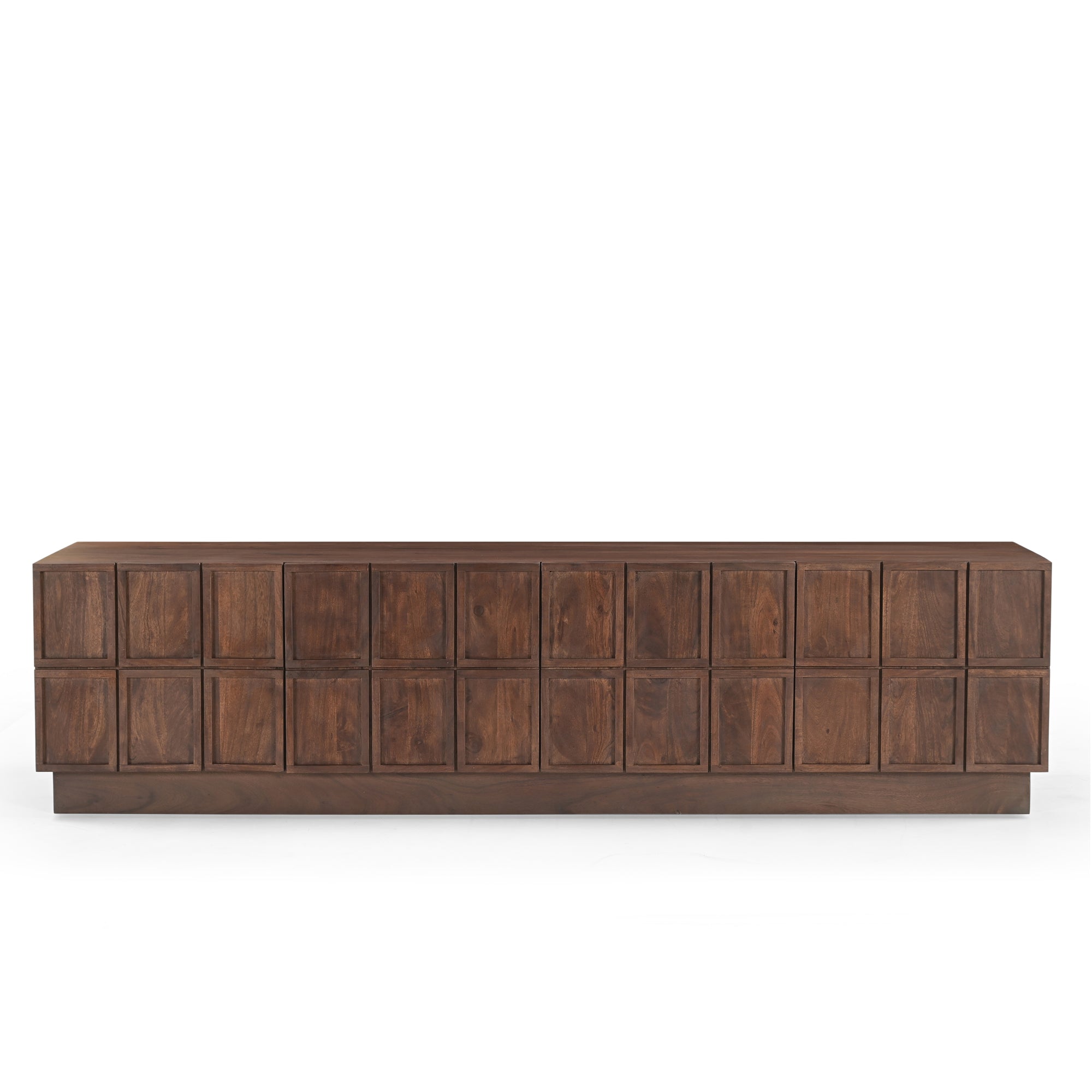 Moncao Solid Acacia Wood Large TV Stand in Brown (180cm)