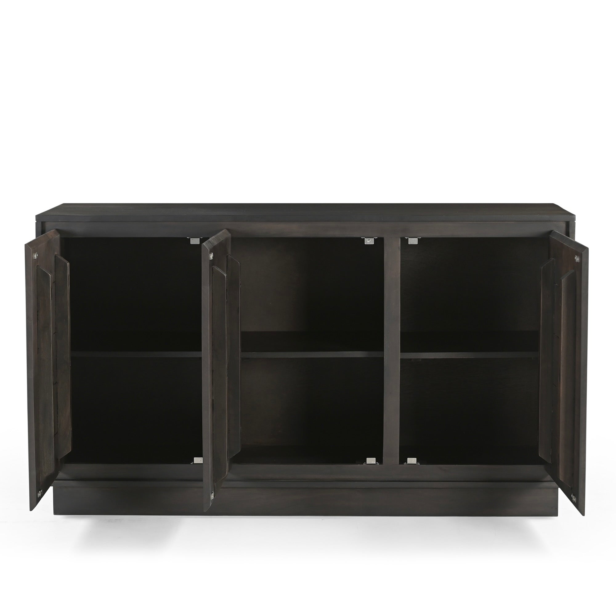 Kawa Solid Acacia Wood Large Sideboard Dark Brown