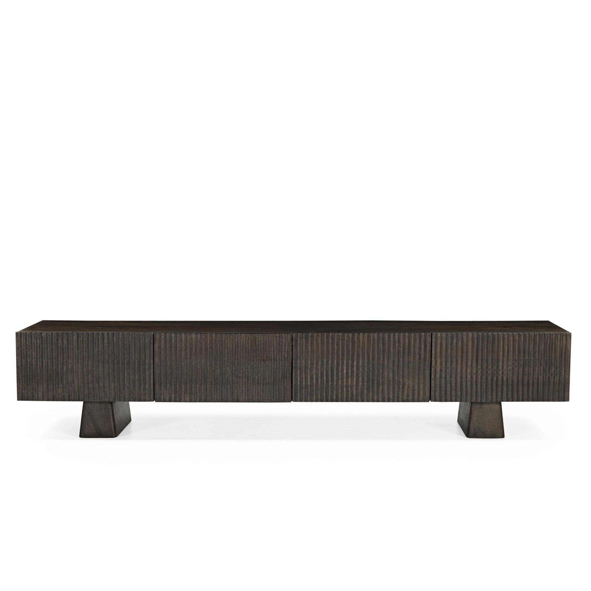 Hades Solid Acacia Wood TV Unit Dark Brown (2 Sizes)
