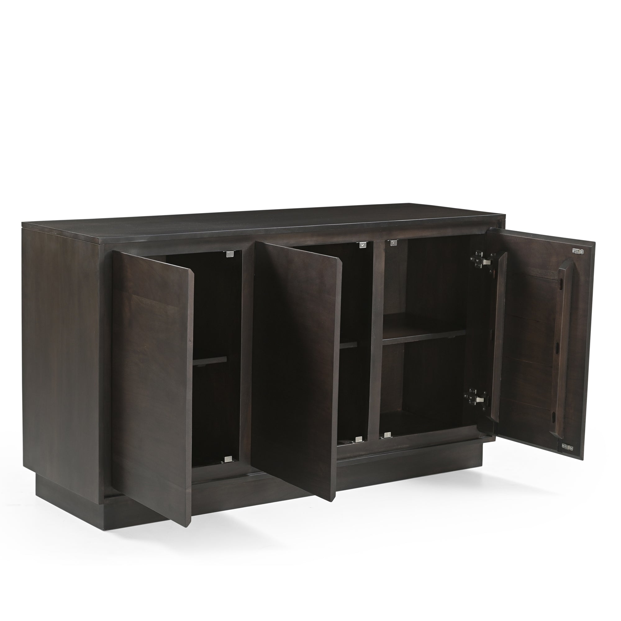 Kawa Solid Acacia Wood Large Sideboard Dark Brown