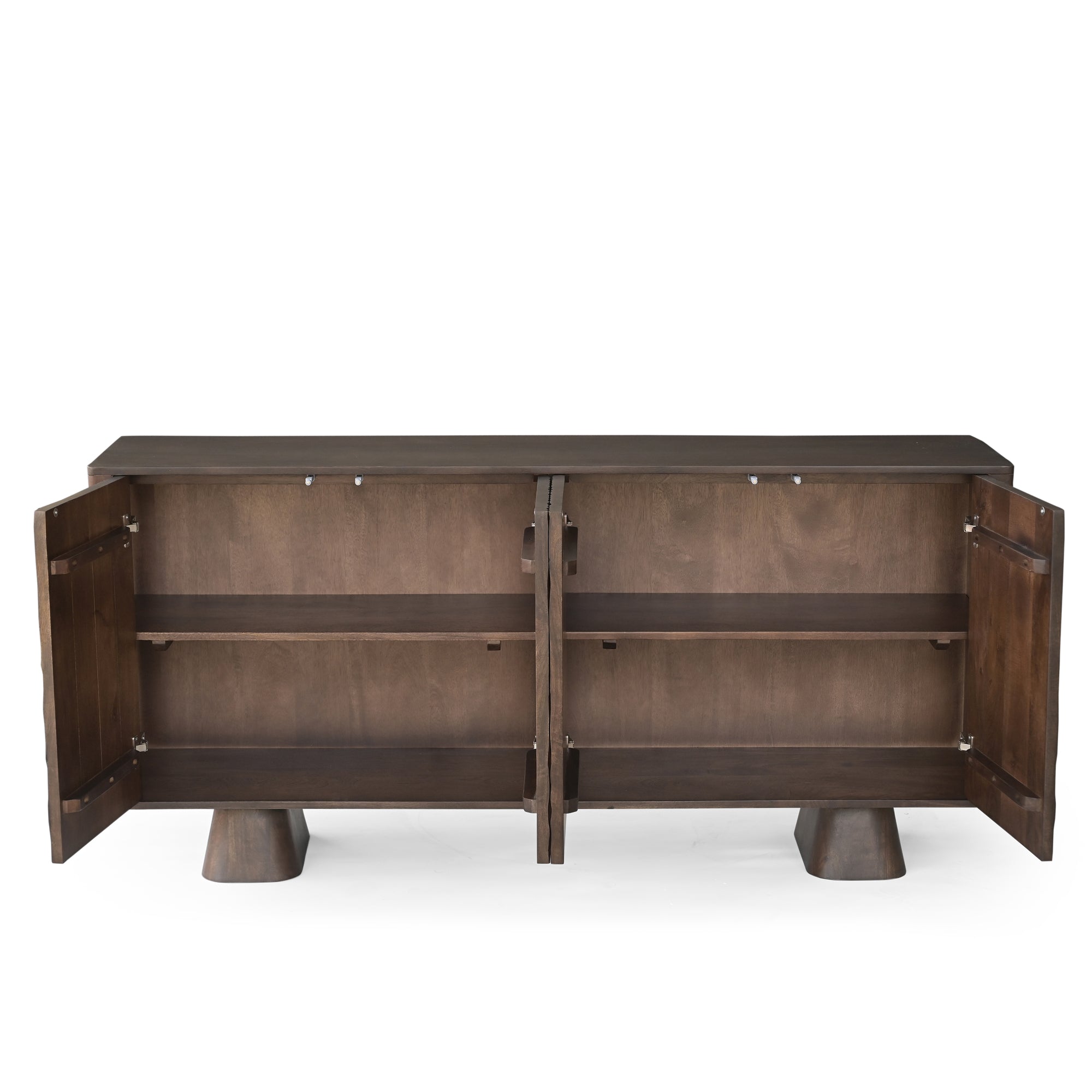 Nao Solid Mango Wood Sideboard in Walnut