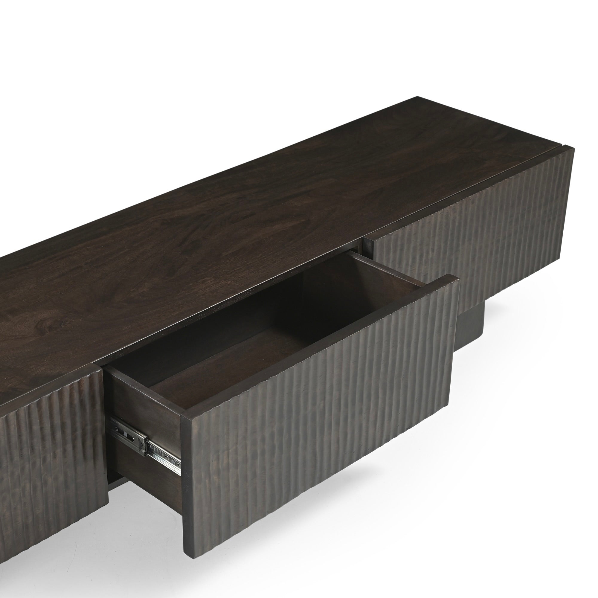 Hades Solid Acacia Wood TV Unit Dark Brown (2 Sizes)