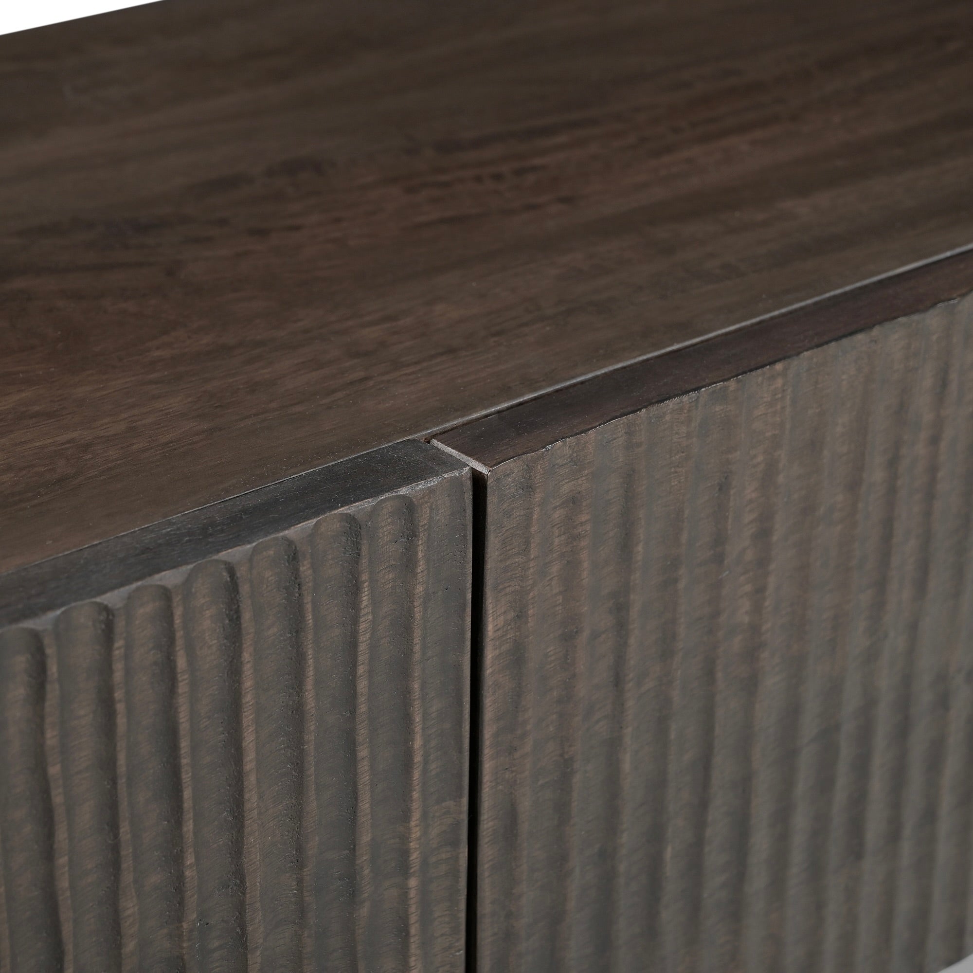 Hades Solid Acacia Wood TV Unit Dark Brown (2 Sizes)