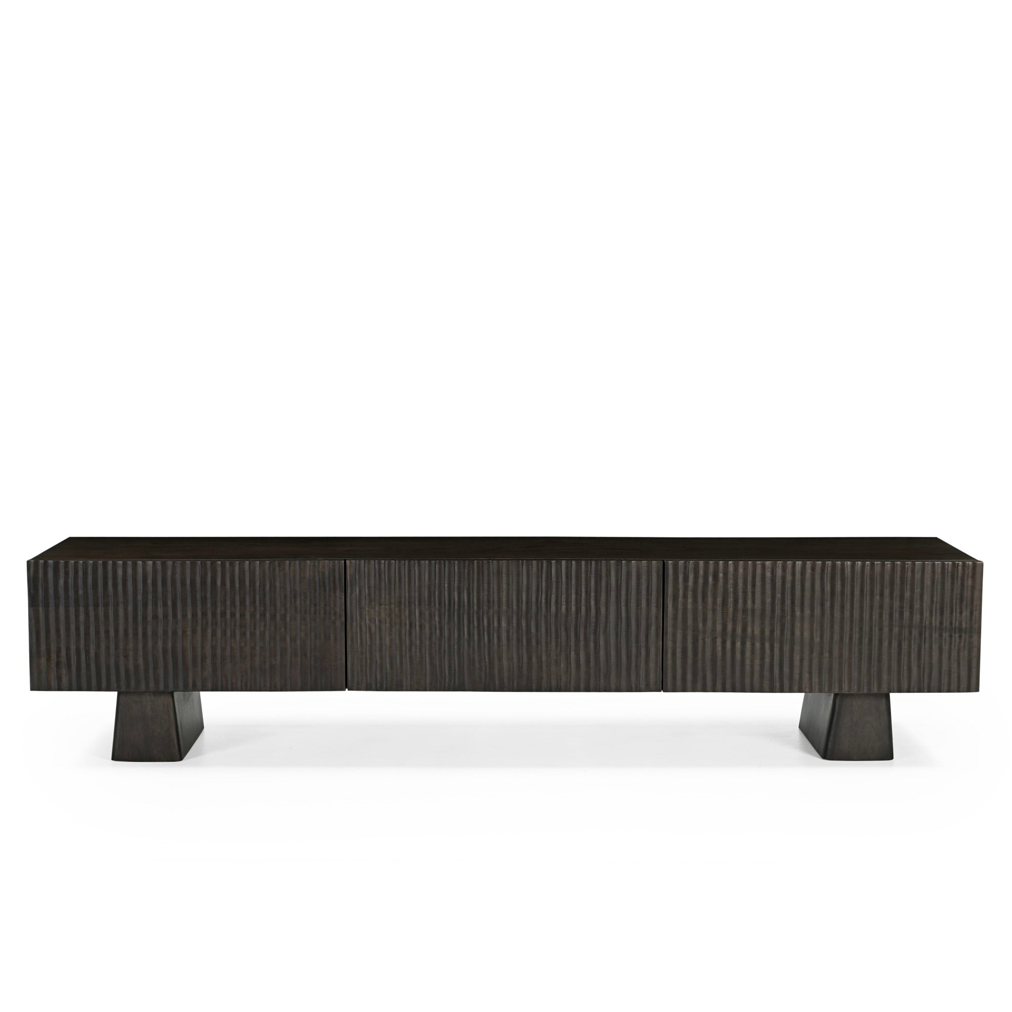 Hades Solid Acacia Wood TV Unit Dark Brown (2 Sizes)
