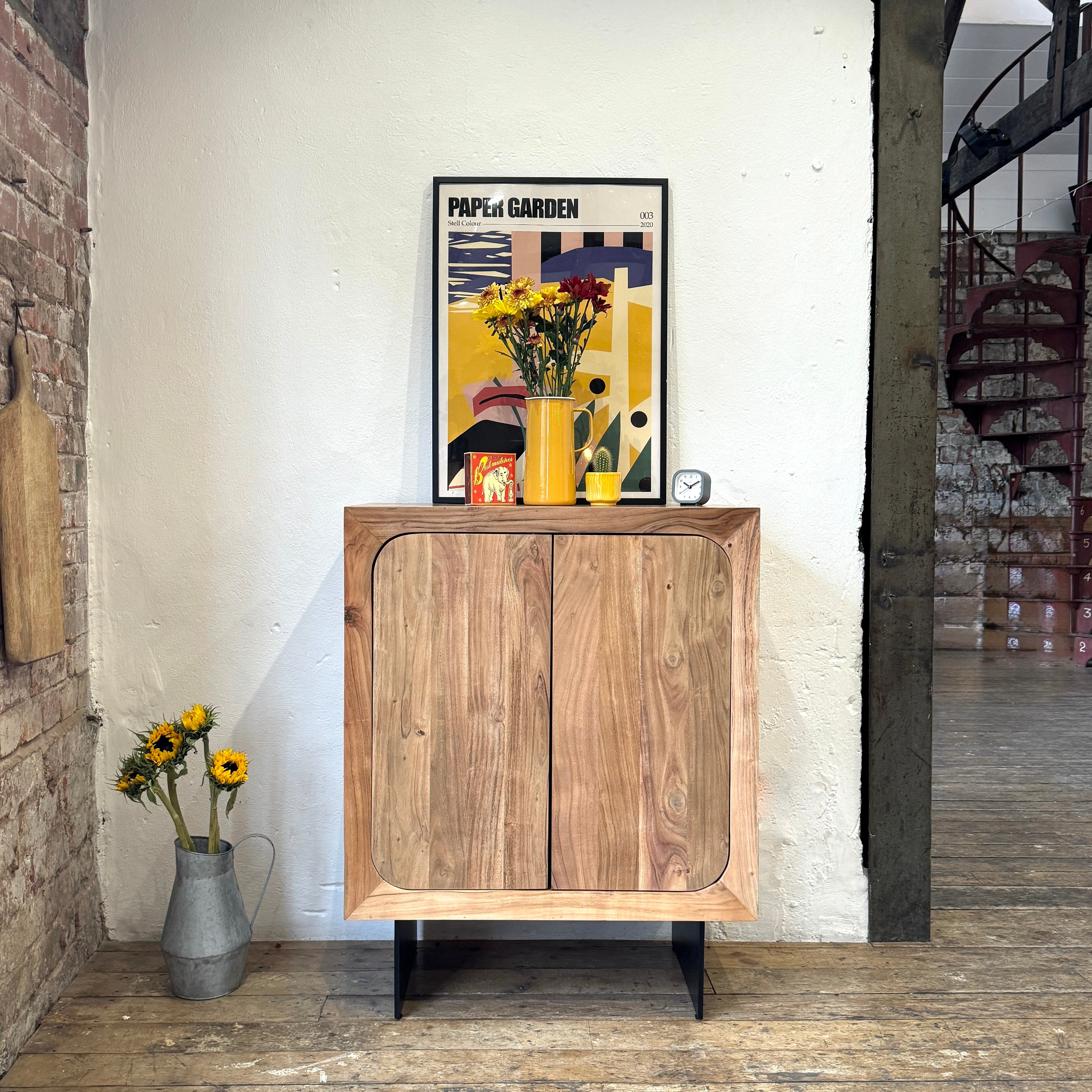 Primo Solid Acacia Wood 2 Door Sideboard