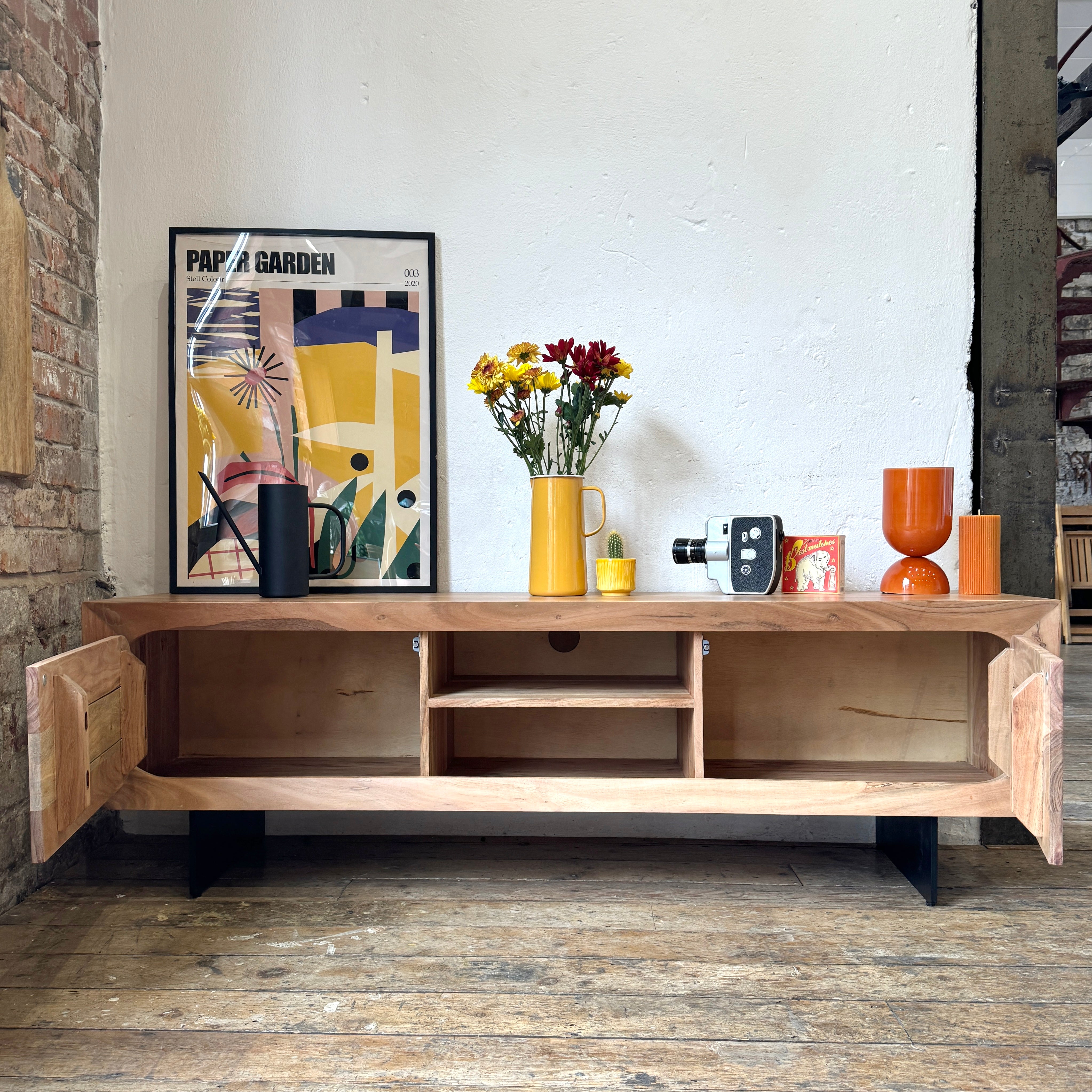 Primo Solid Acacia Wood TV Unit