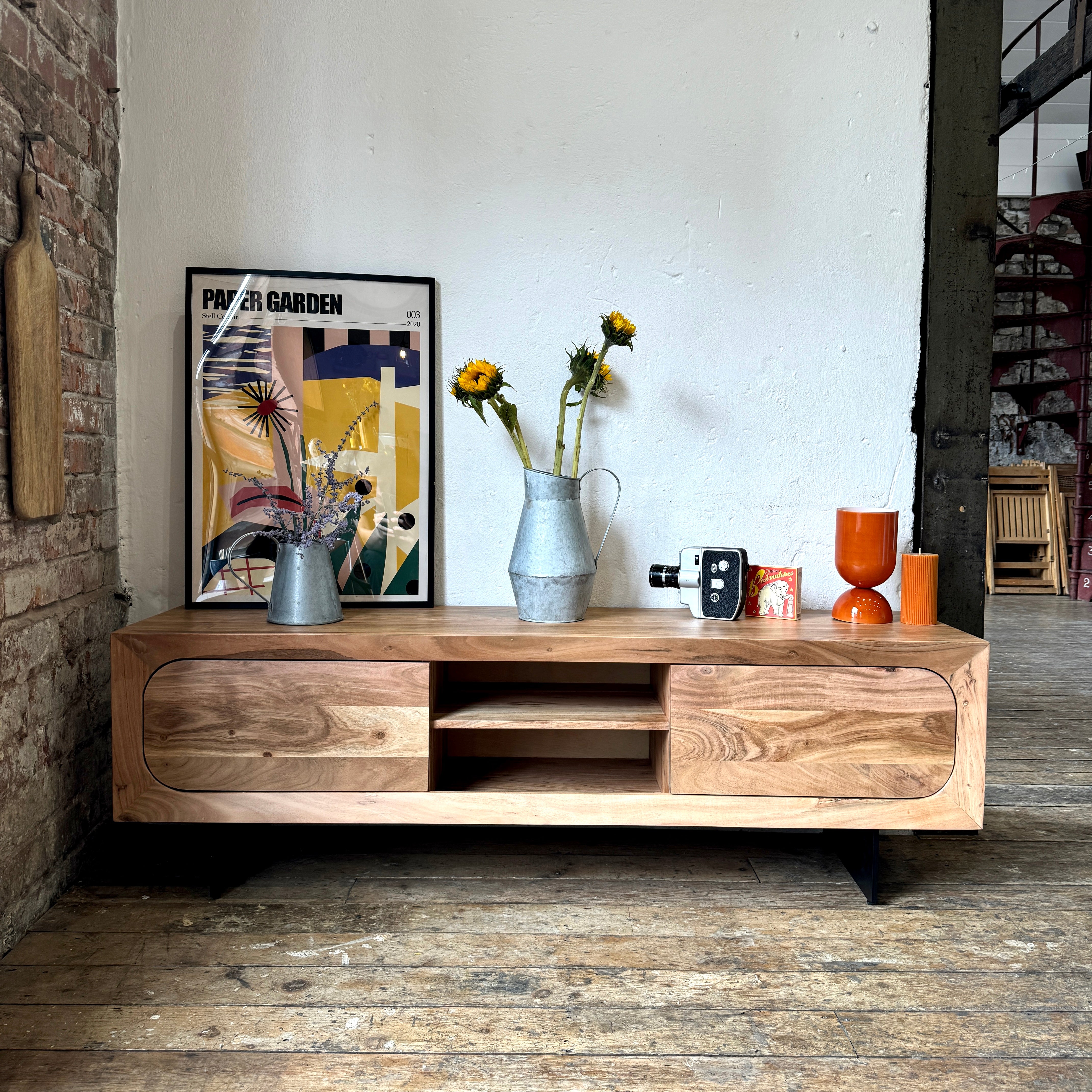 Primo Solid Acacia Wood TV Unit