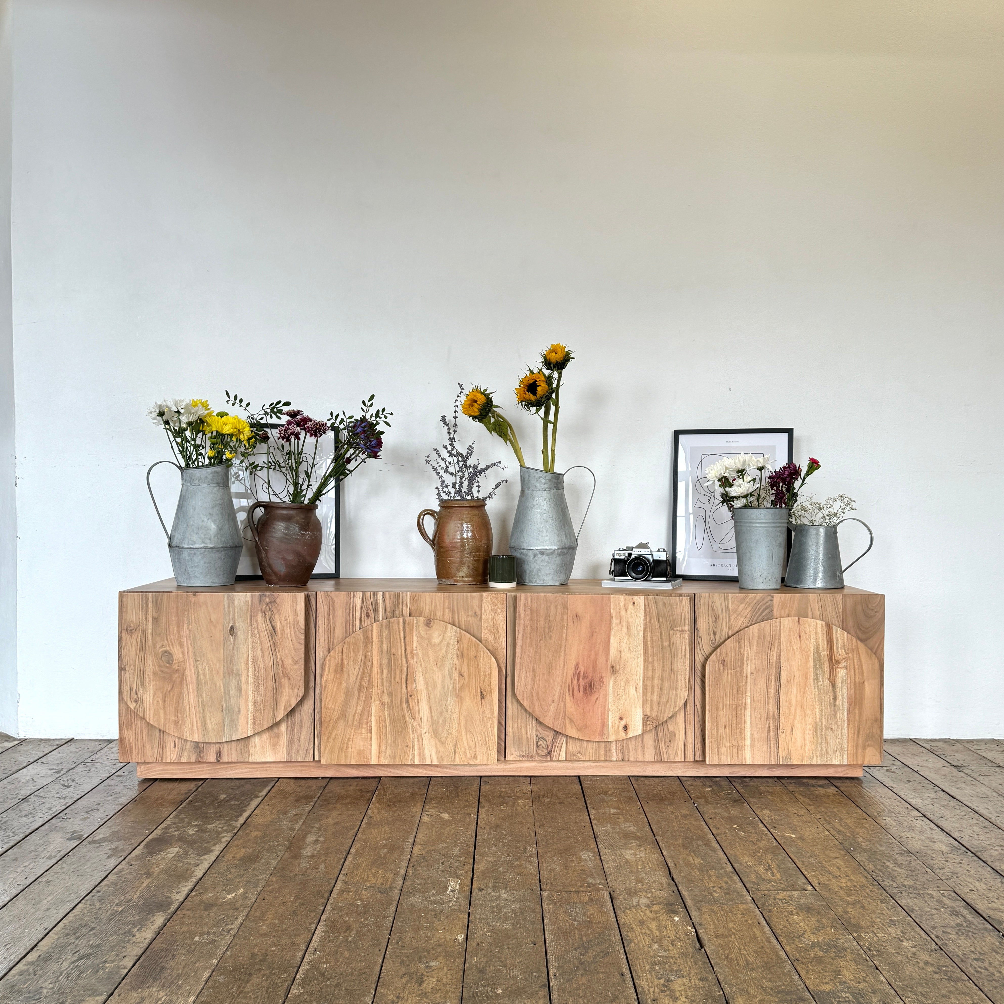 Archer Solid Acacia Wood TV Stand