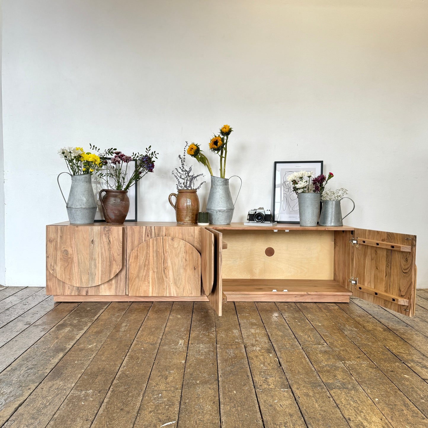 Archer Solid Acacia Wood TV Stand