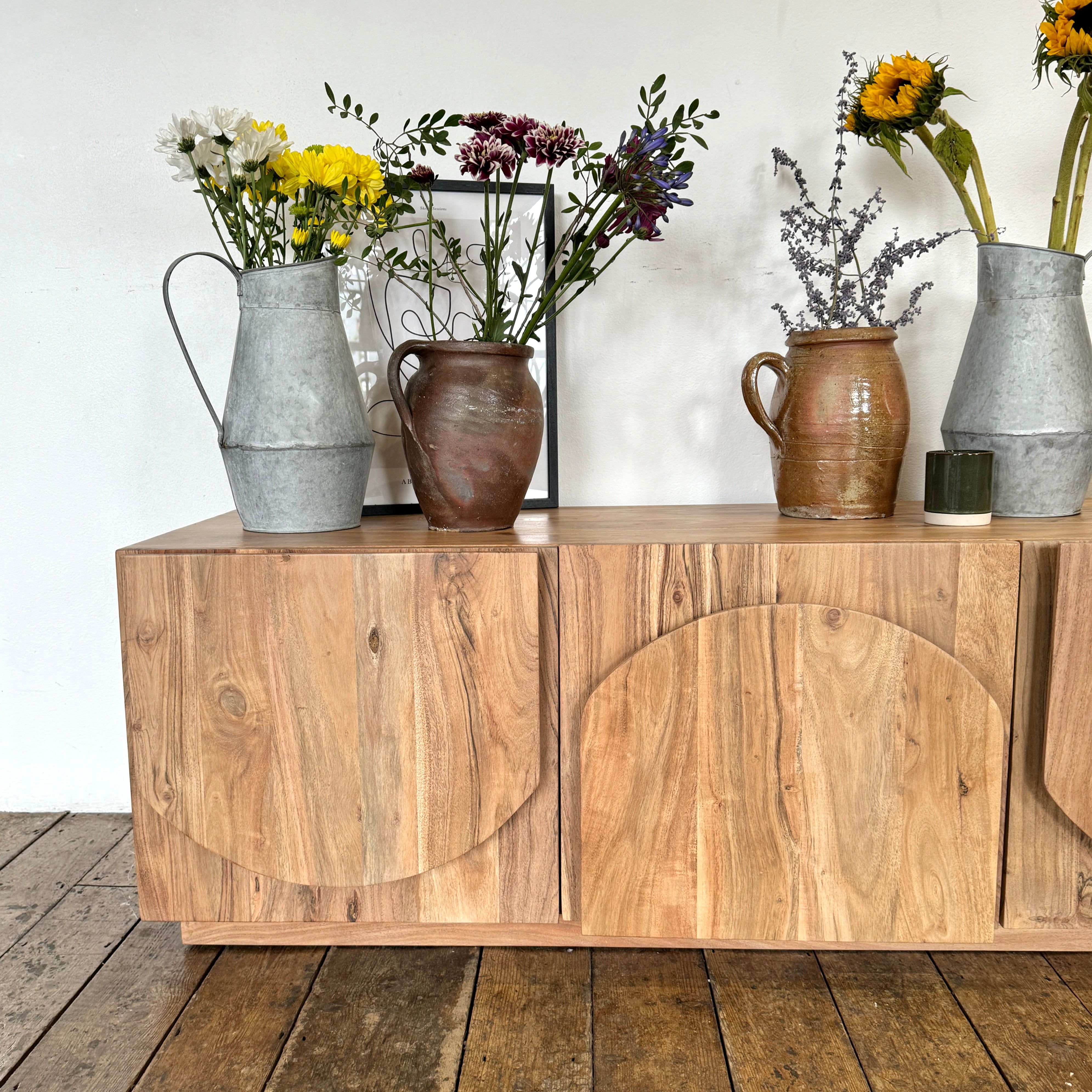 Archer Solid Acacia Wood TV Stand