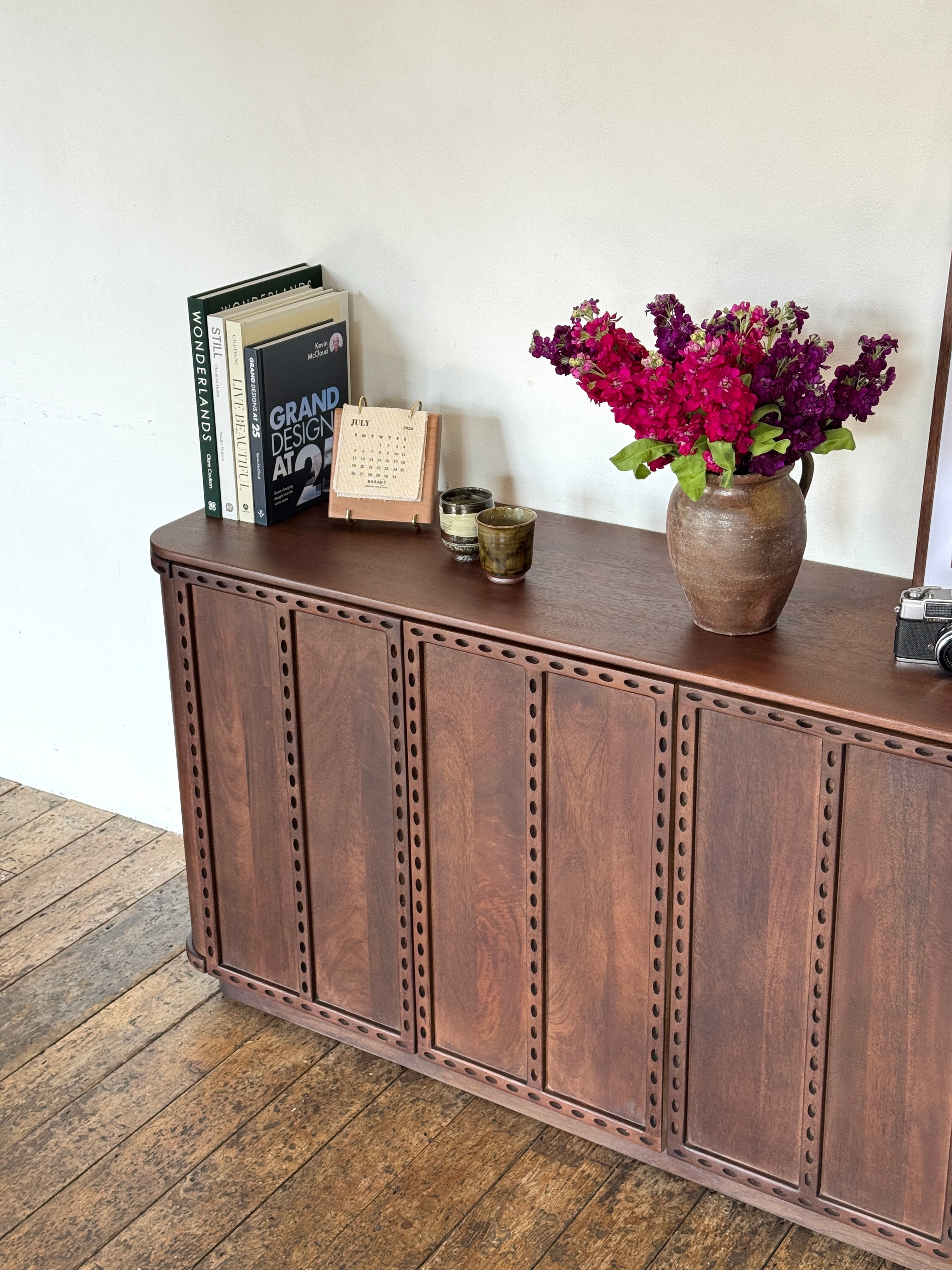 Rivo Solid Mango Wood Large Sideboard Brown (170cm)