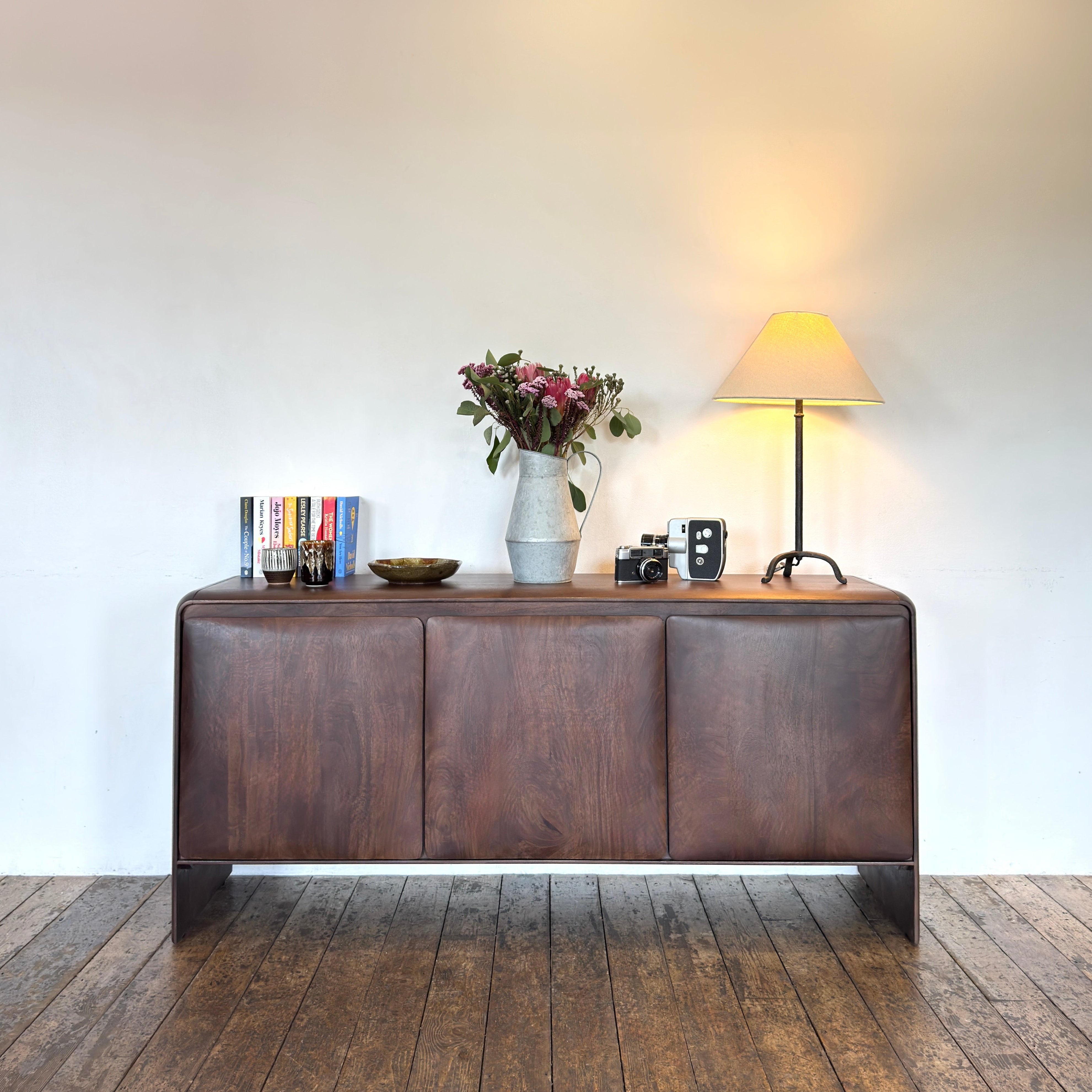 Verona Solid Mango Wood Large Sideboard Brown (163cm)