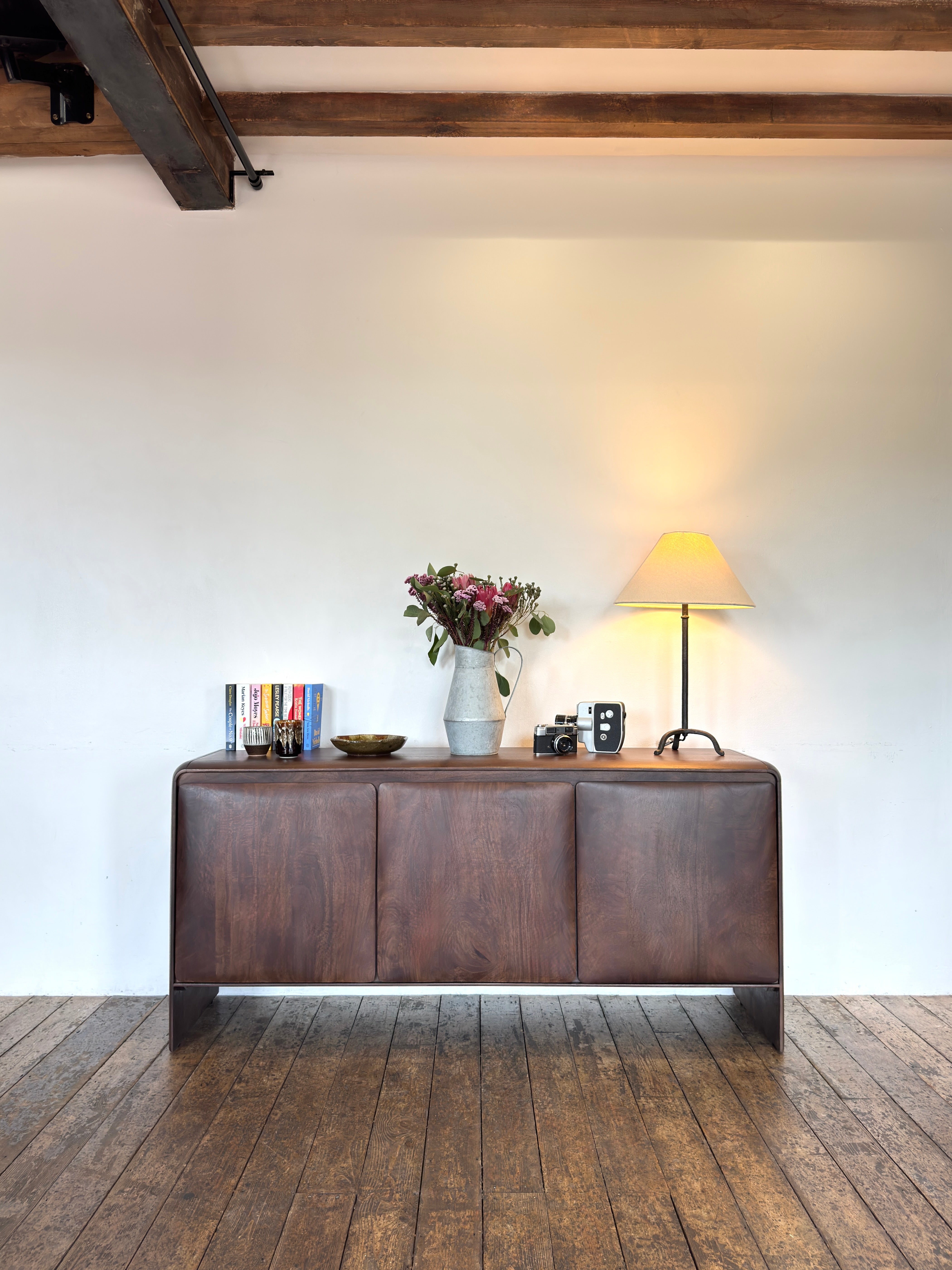 Verona Solid Mango Wood Large Sideboard Brown (163cm)