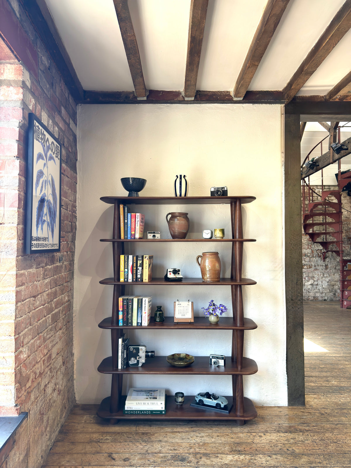 Lyon Solid Mango Wood Shelving Unit Brown