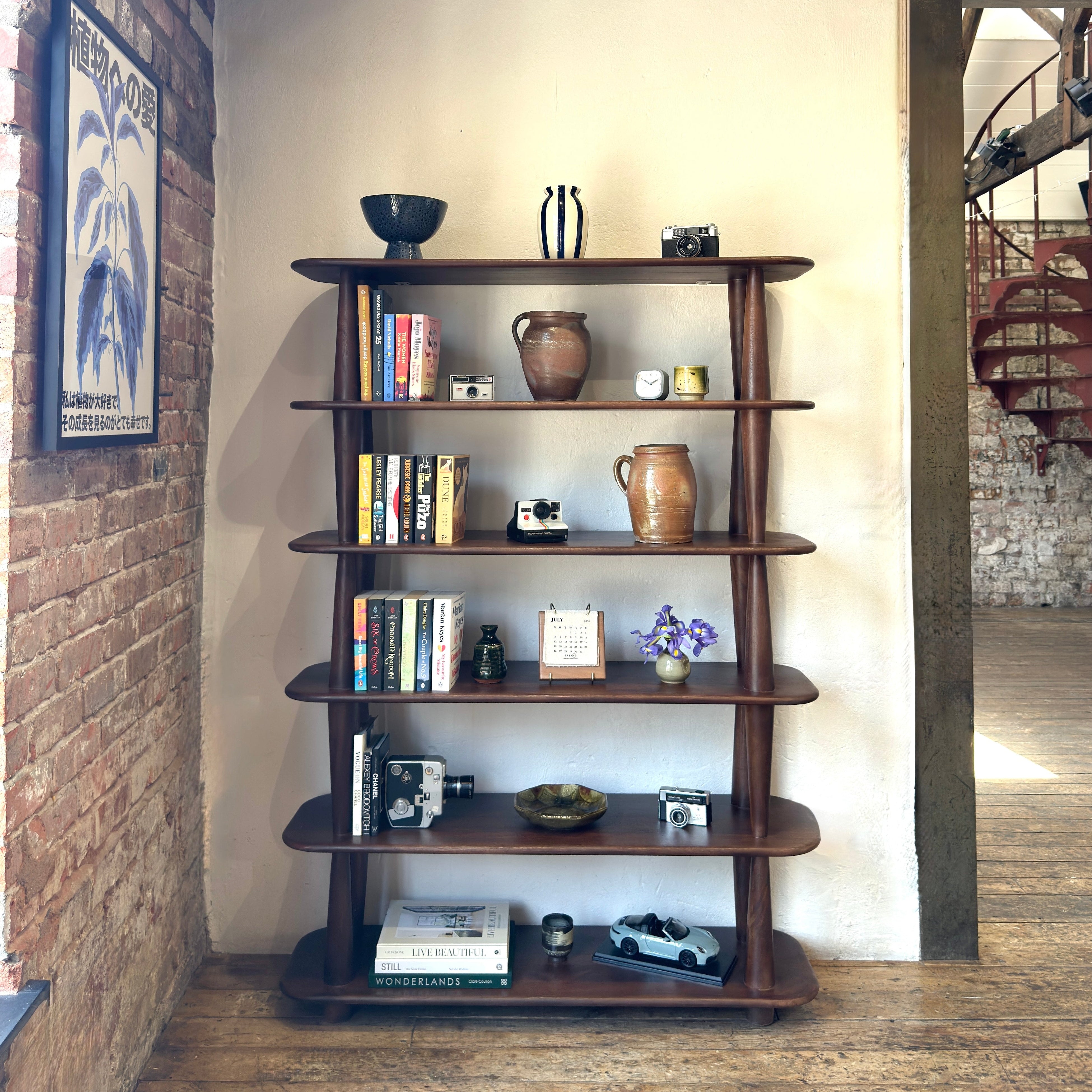 Lyon Solid Mango Wood Shelving Unit Brown
