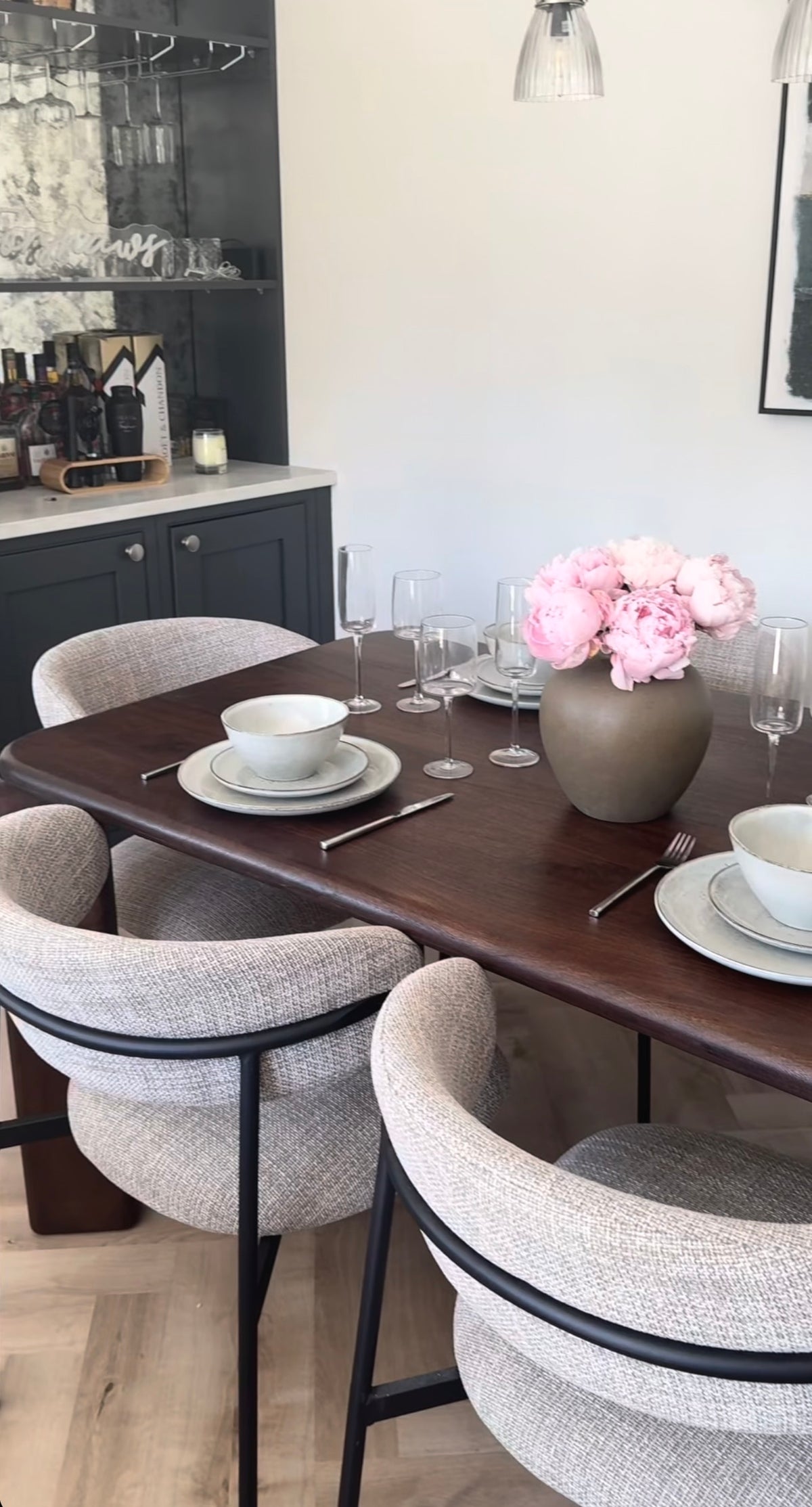 Cavo Solid Mango Wood Dining Table Brown (2 Sizes)