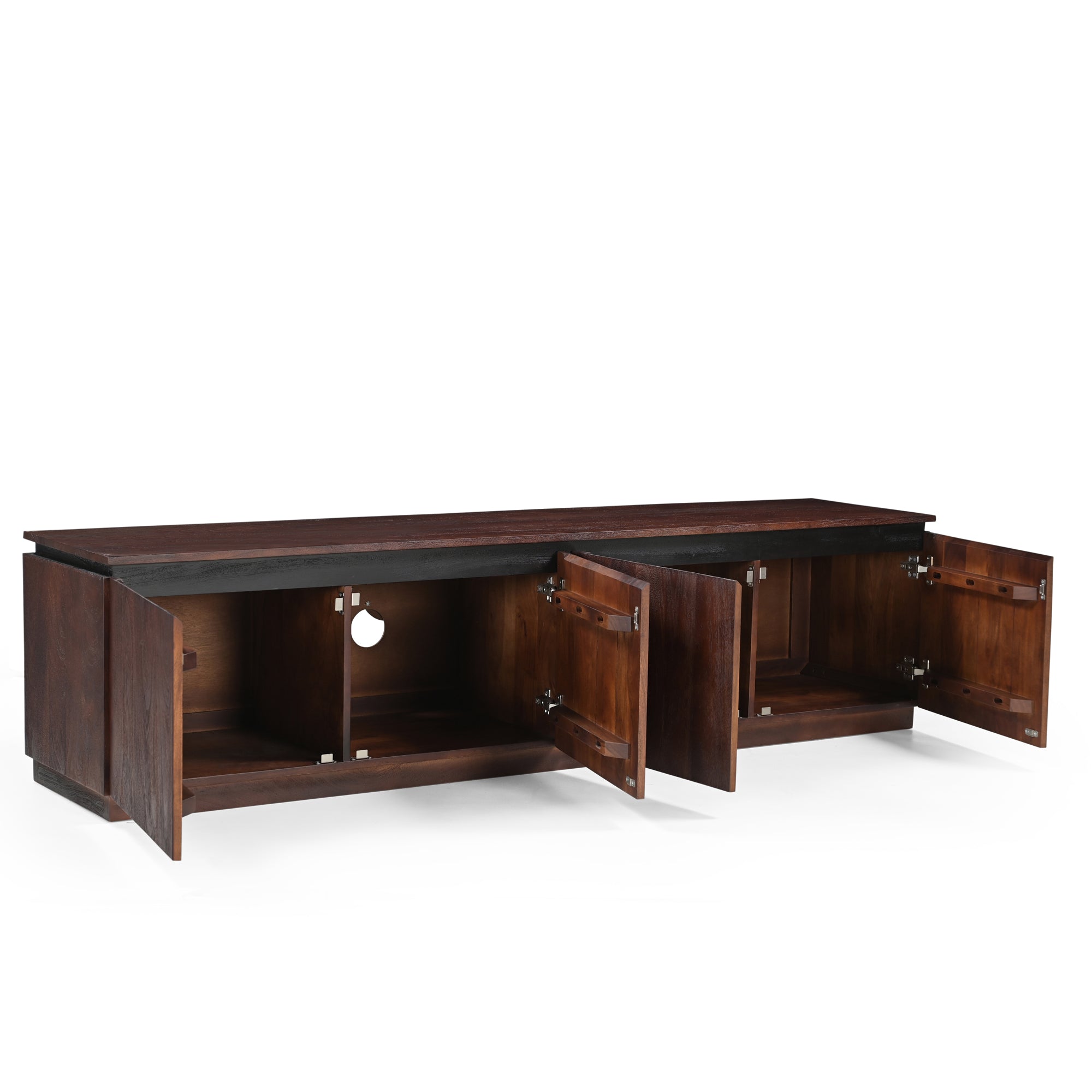 Avery Solid Mango Wood Large TV Stand in Brown (180cm)