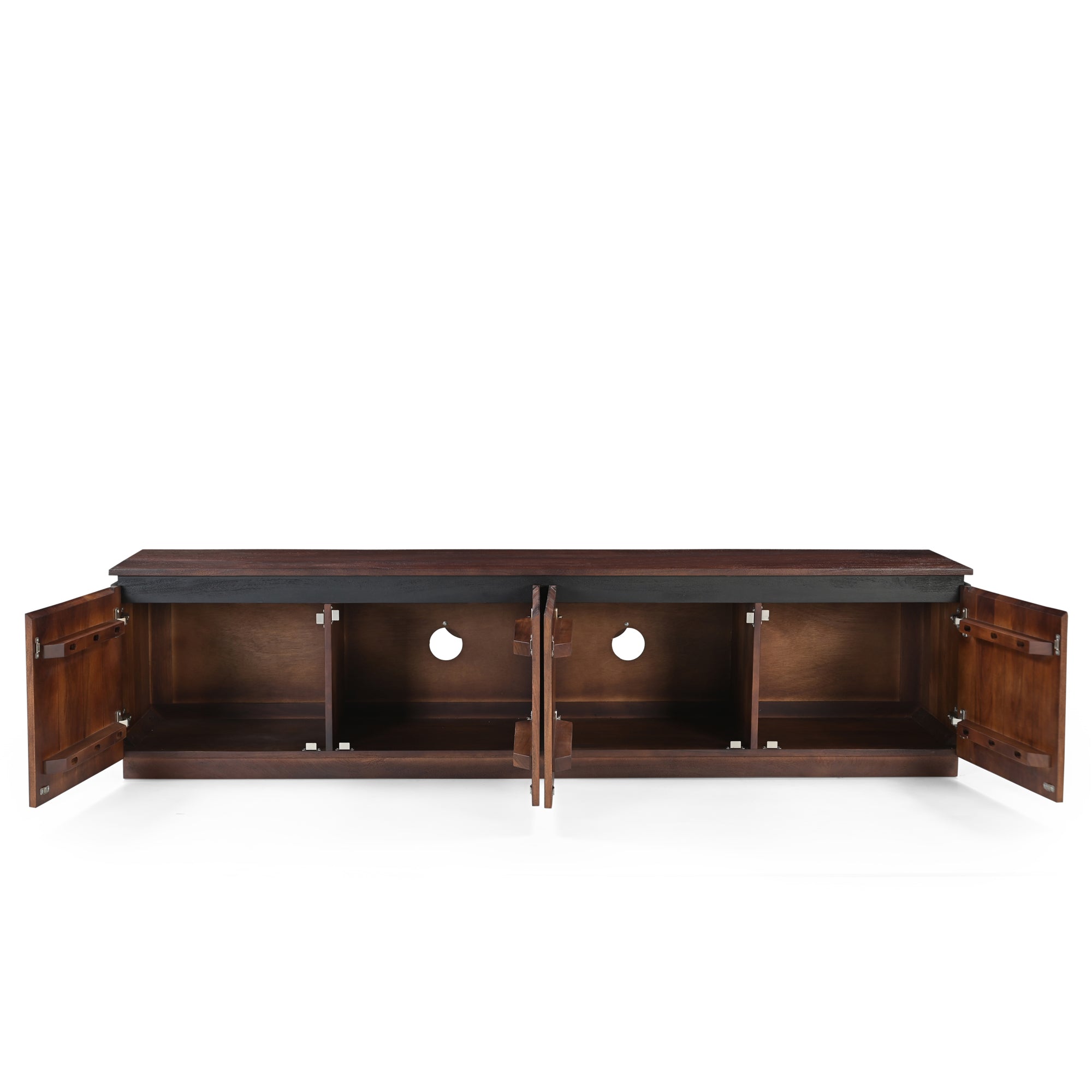Avery Solid Mango Wood Large TV Stand in Brown (180cm)