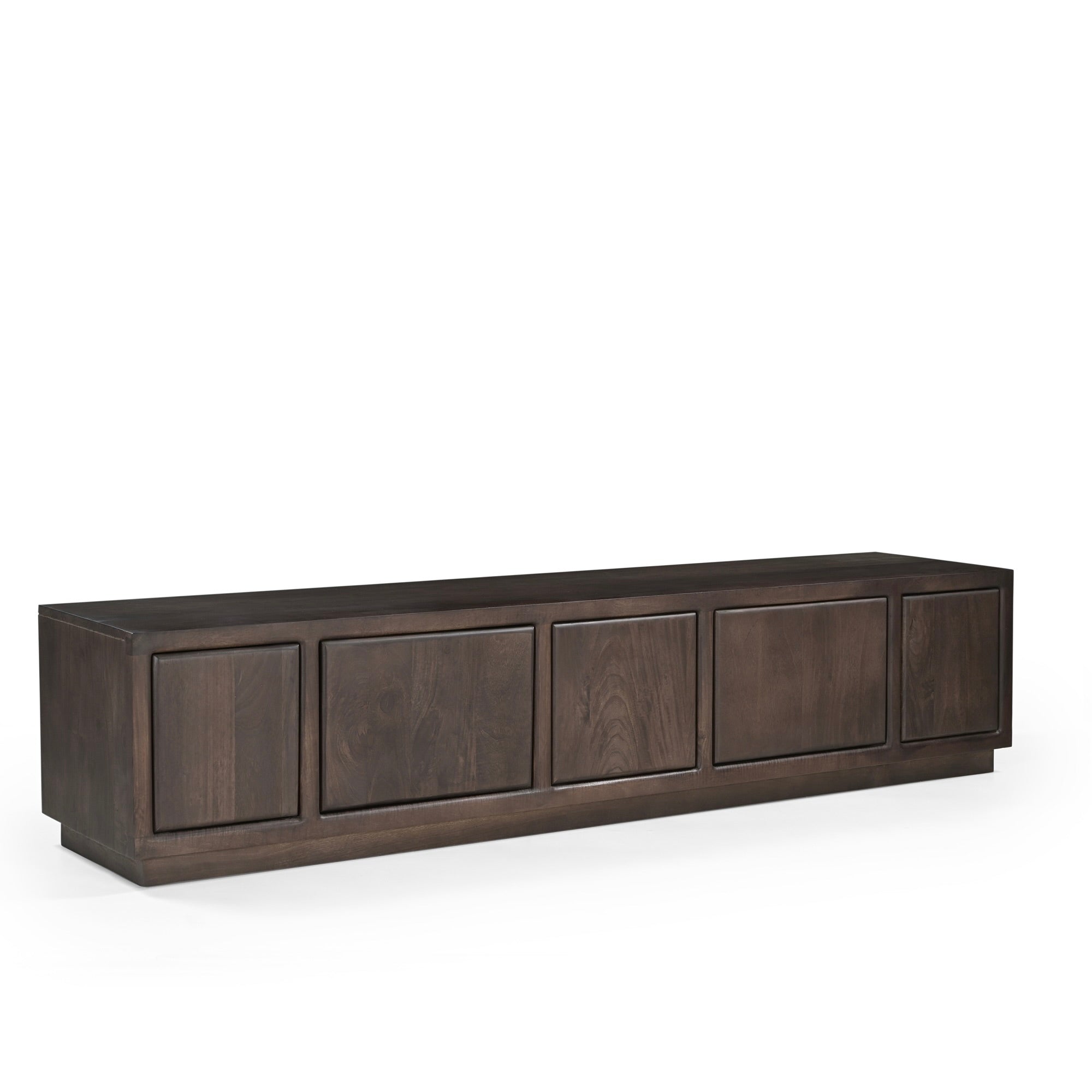 Noma Solid Acacia Wood TV Stand in Dark Brown (185cm)