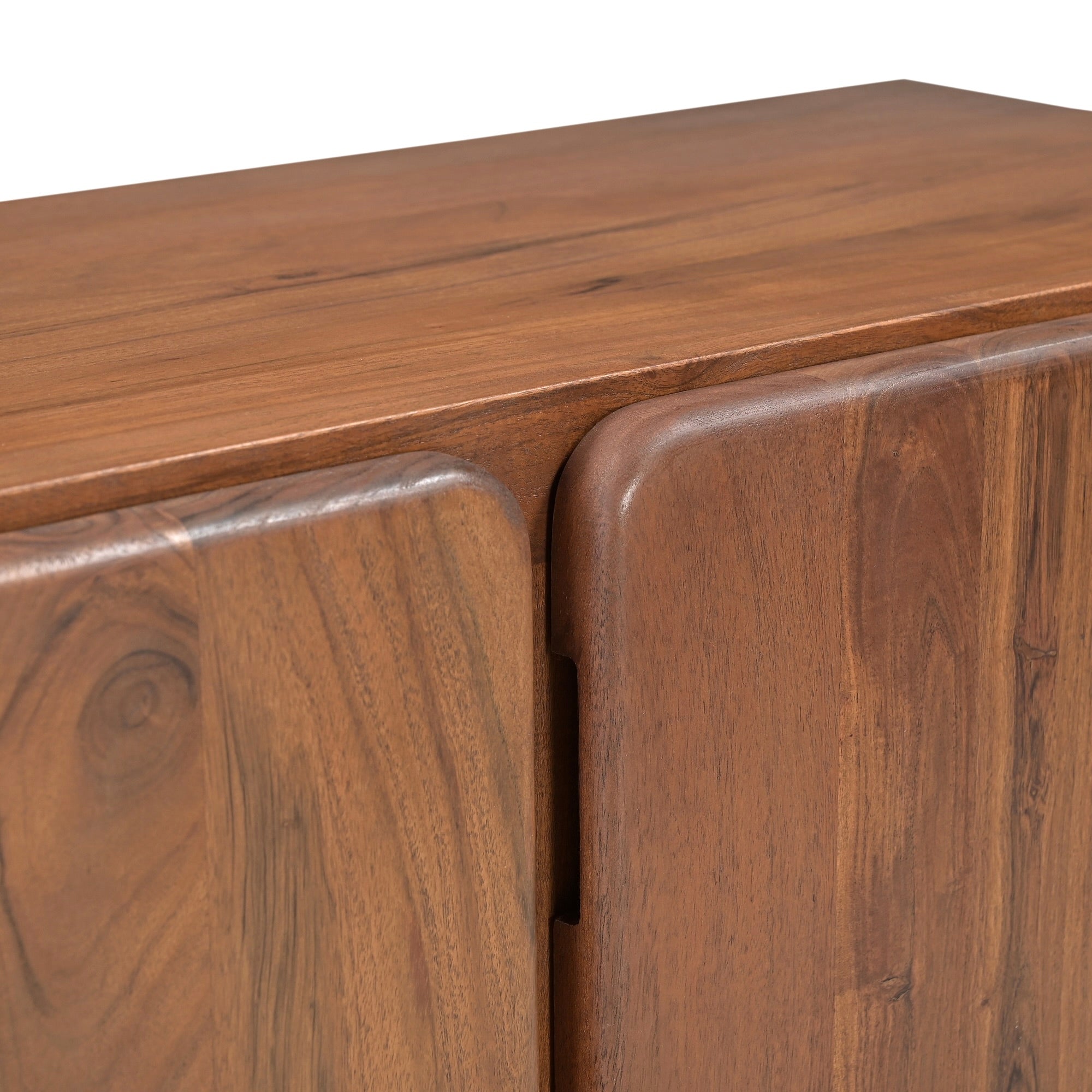 Axel Solid Acacia Wood Medium TV Stand in Honey Brown (160cm)
