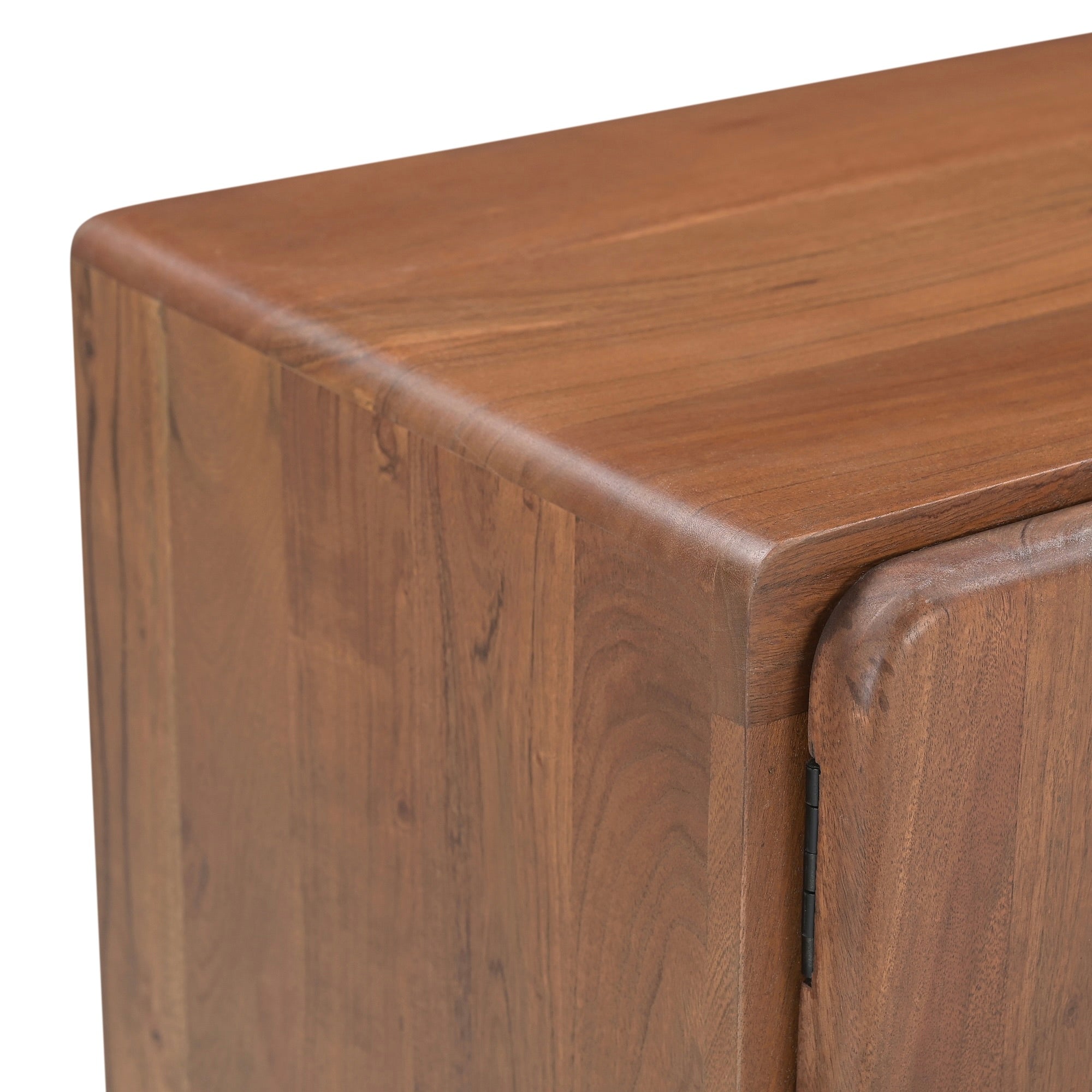 Axel Solid Acacia Wood Medium TV Stand in Honey Brown (160cm)