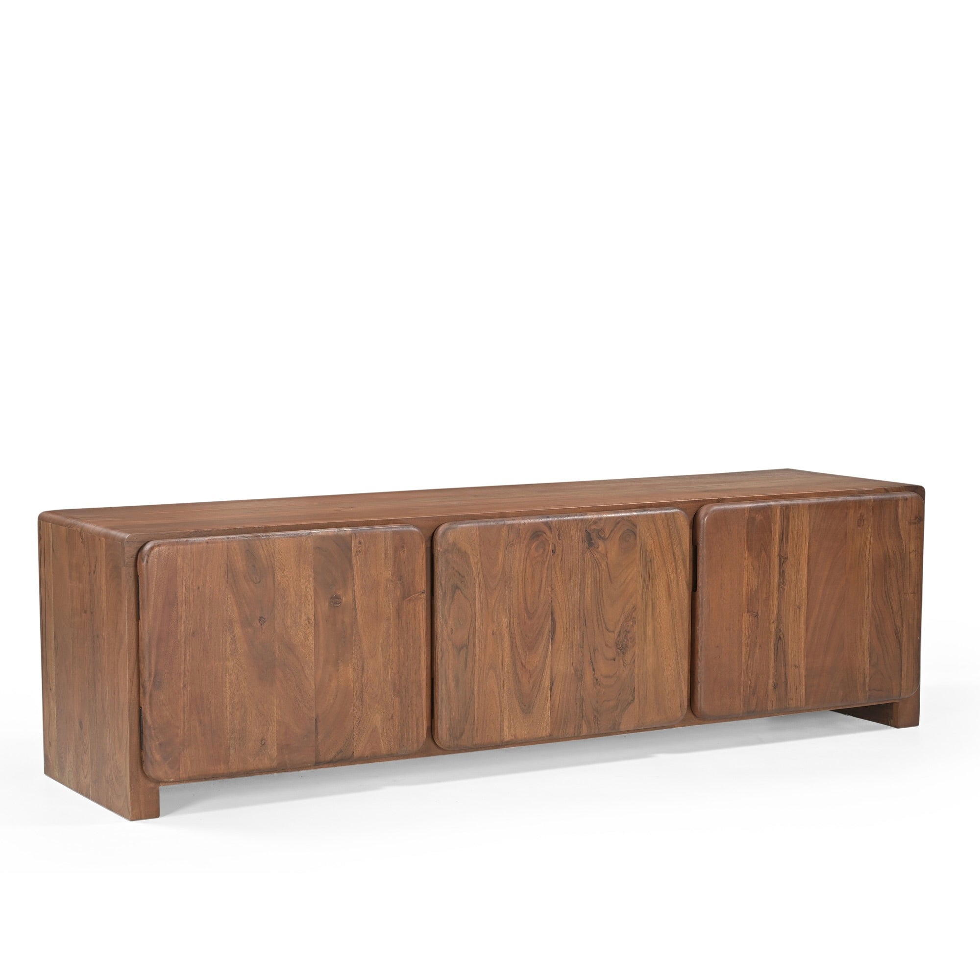 Axel Solid Acacia Wood Medium TV Stand in Honey Brown (160cm)