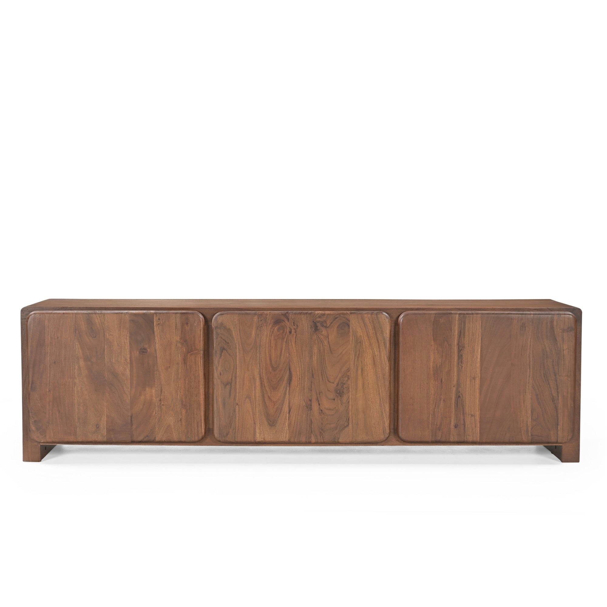 Axel Solid Acacia Wood Medium TV Stand in Honey Brown (160cm)