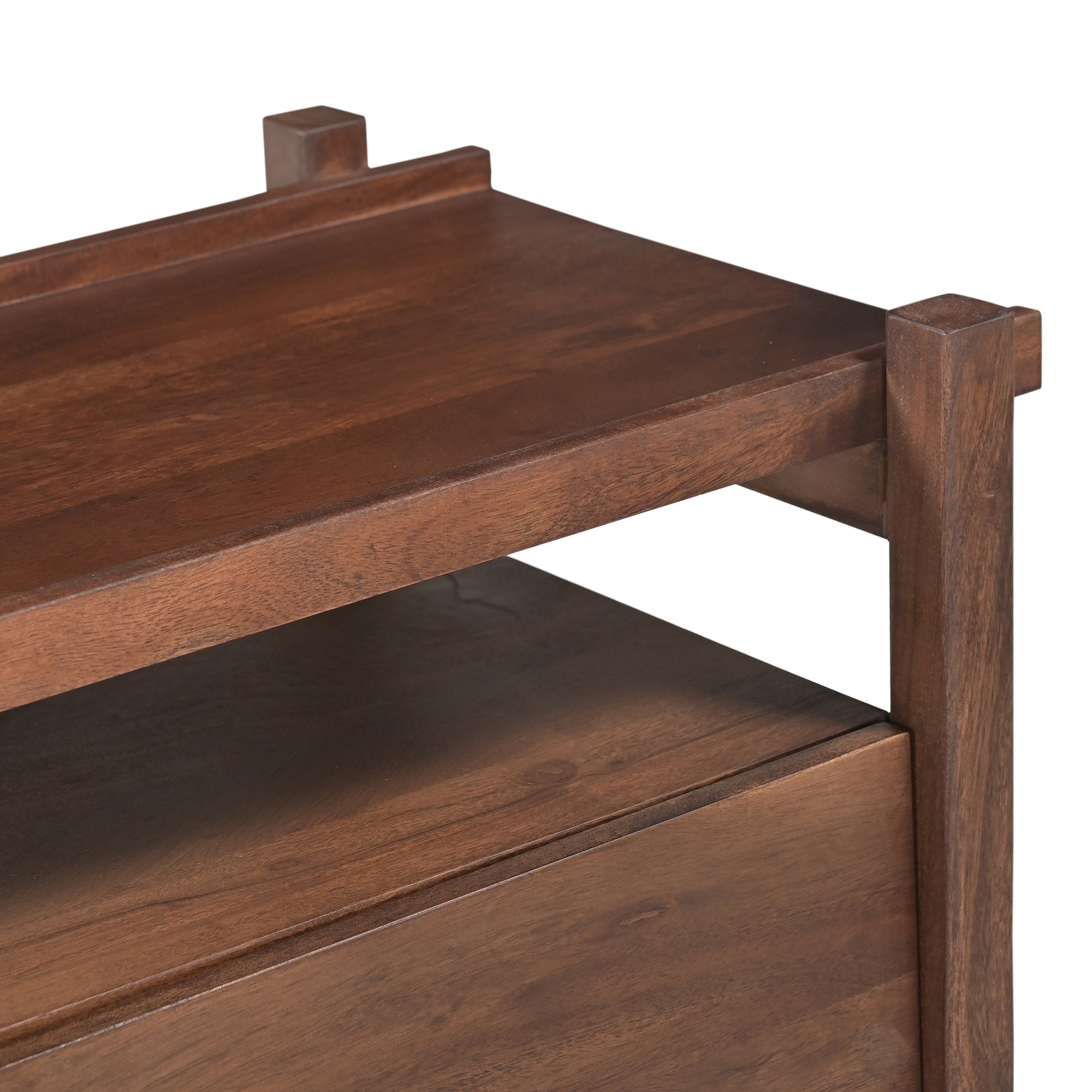 Kaito Solid Acacia Wood TV Stand in Brown (160cm)