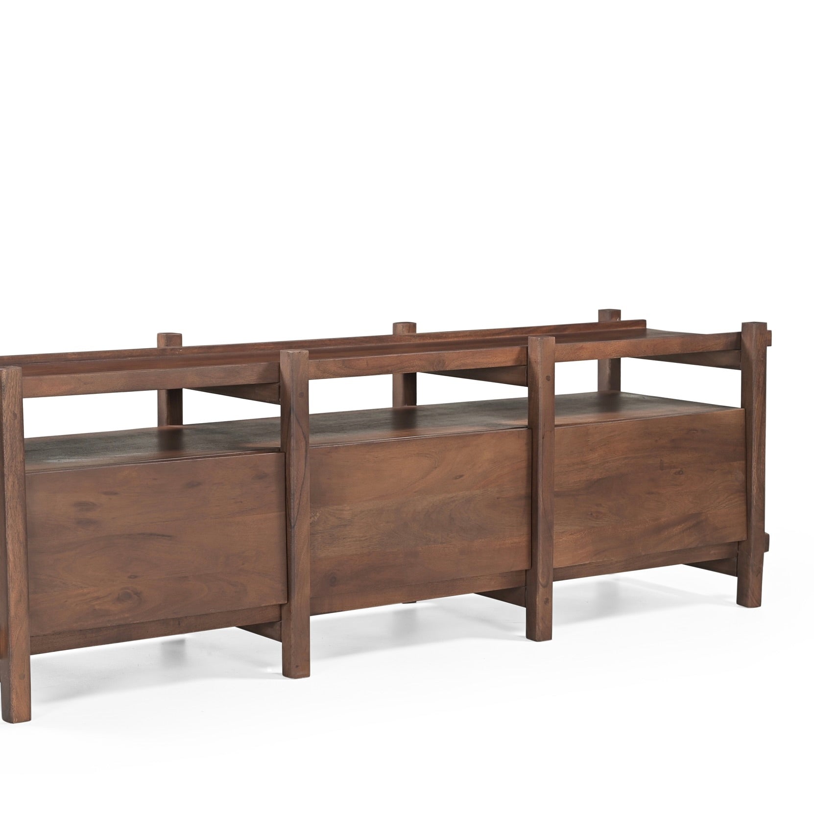 Kaito Solid Acacia Wood TV Stand in Brown (160cm)