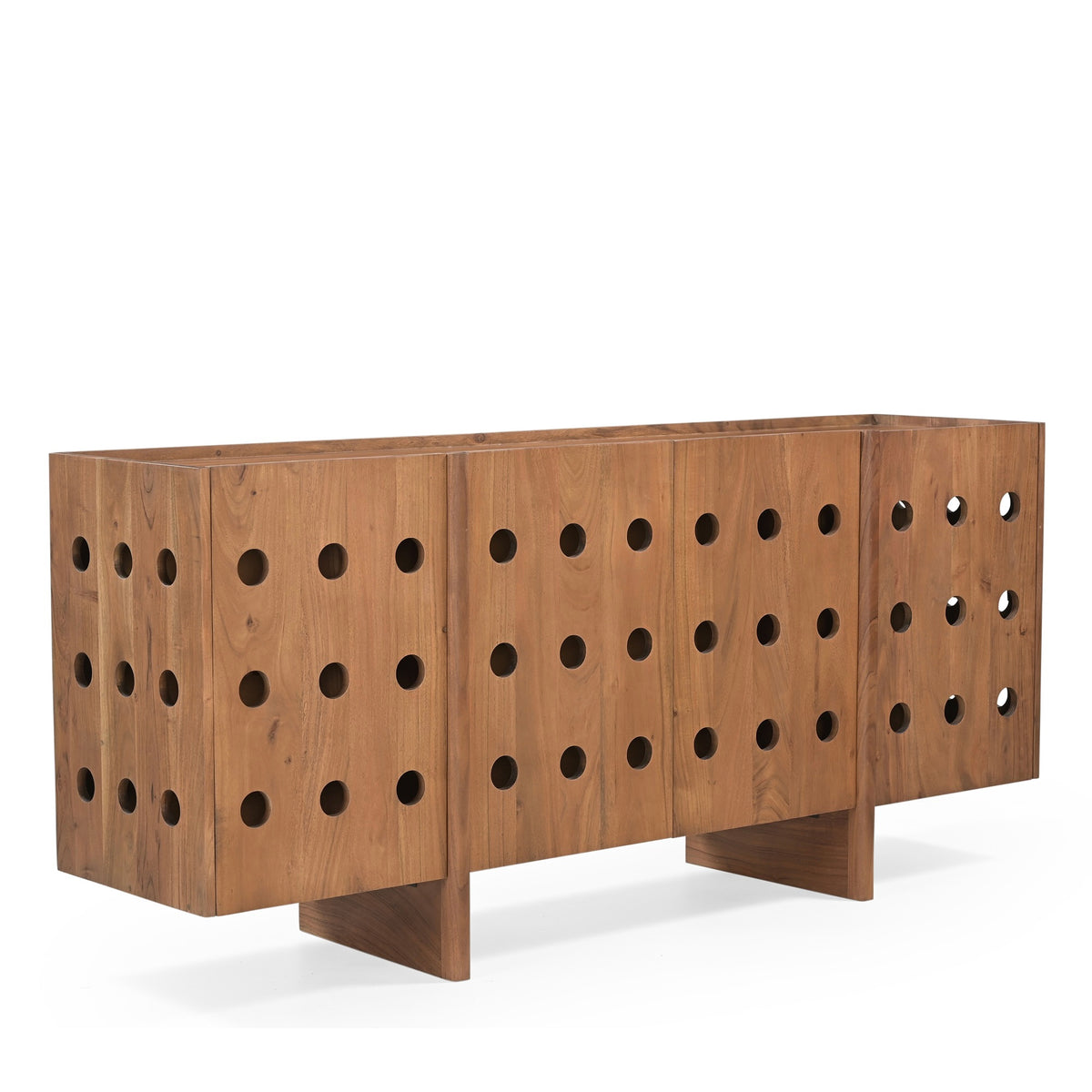 Modul Solid Acacia Wood Sideboard in Honey Brown (165cm)