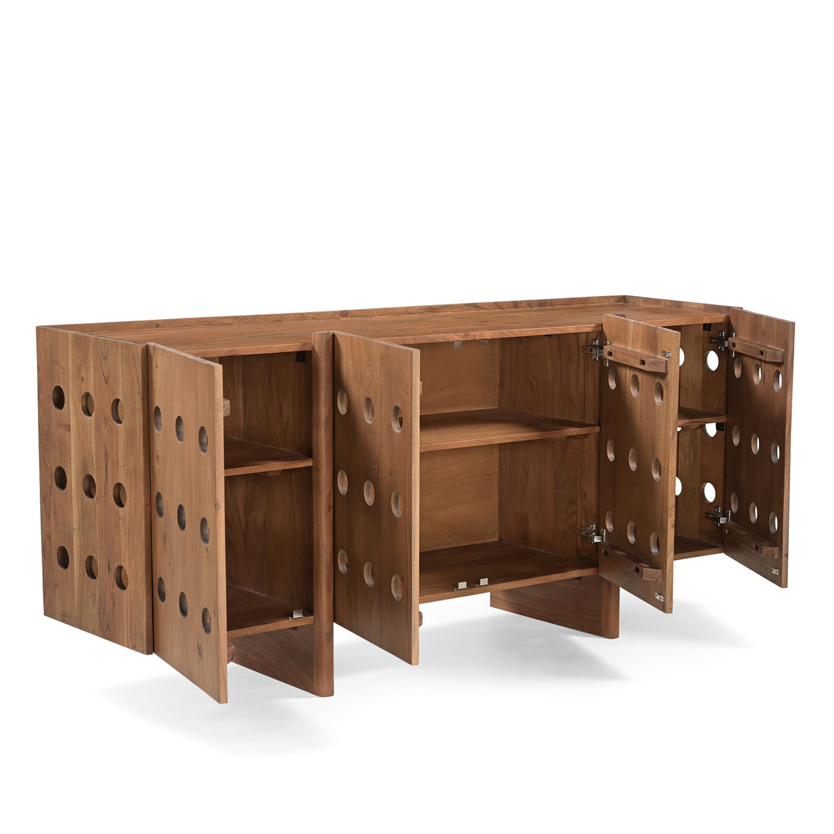 Modul Solid Acacia Wood Sideboard in Honey Brown (165cm)