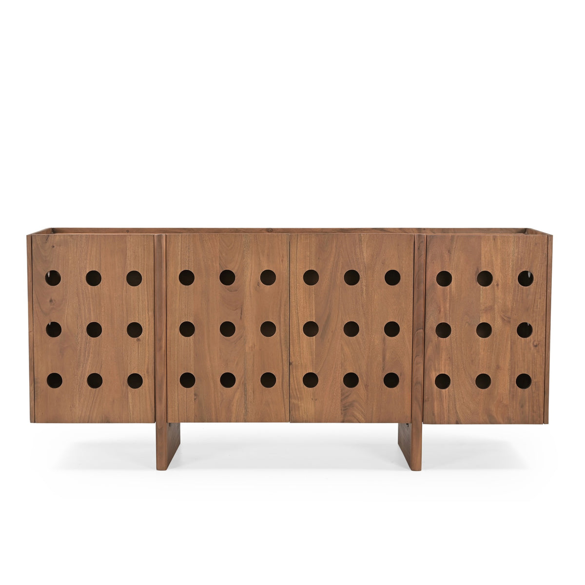 Modul Solid Acacia Wood Sideboard in Honey Brown (165cm)