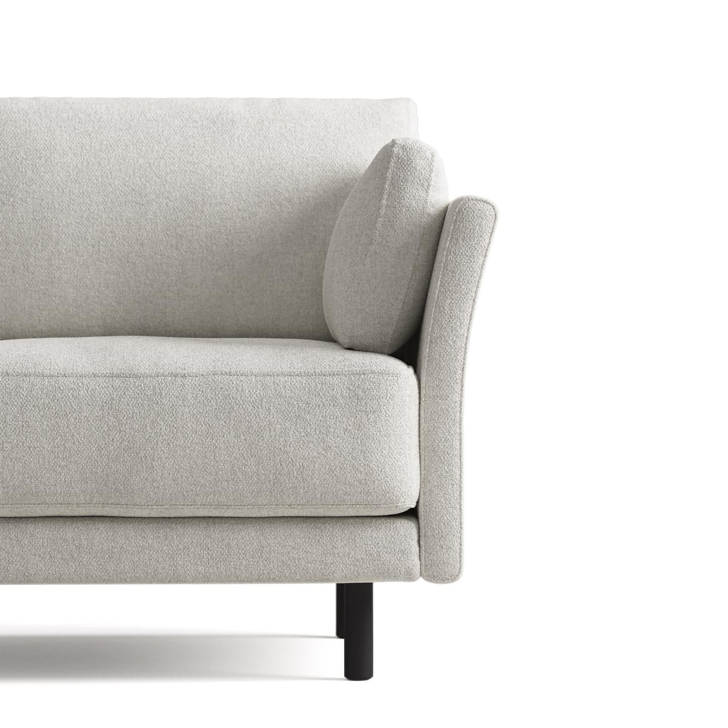 Sofia 2 Seater Sofa - White Fleece